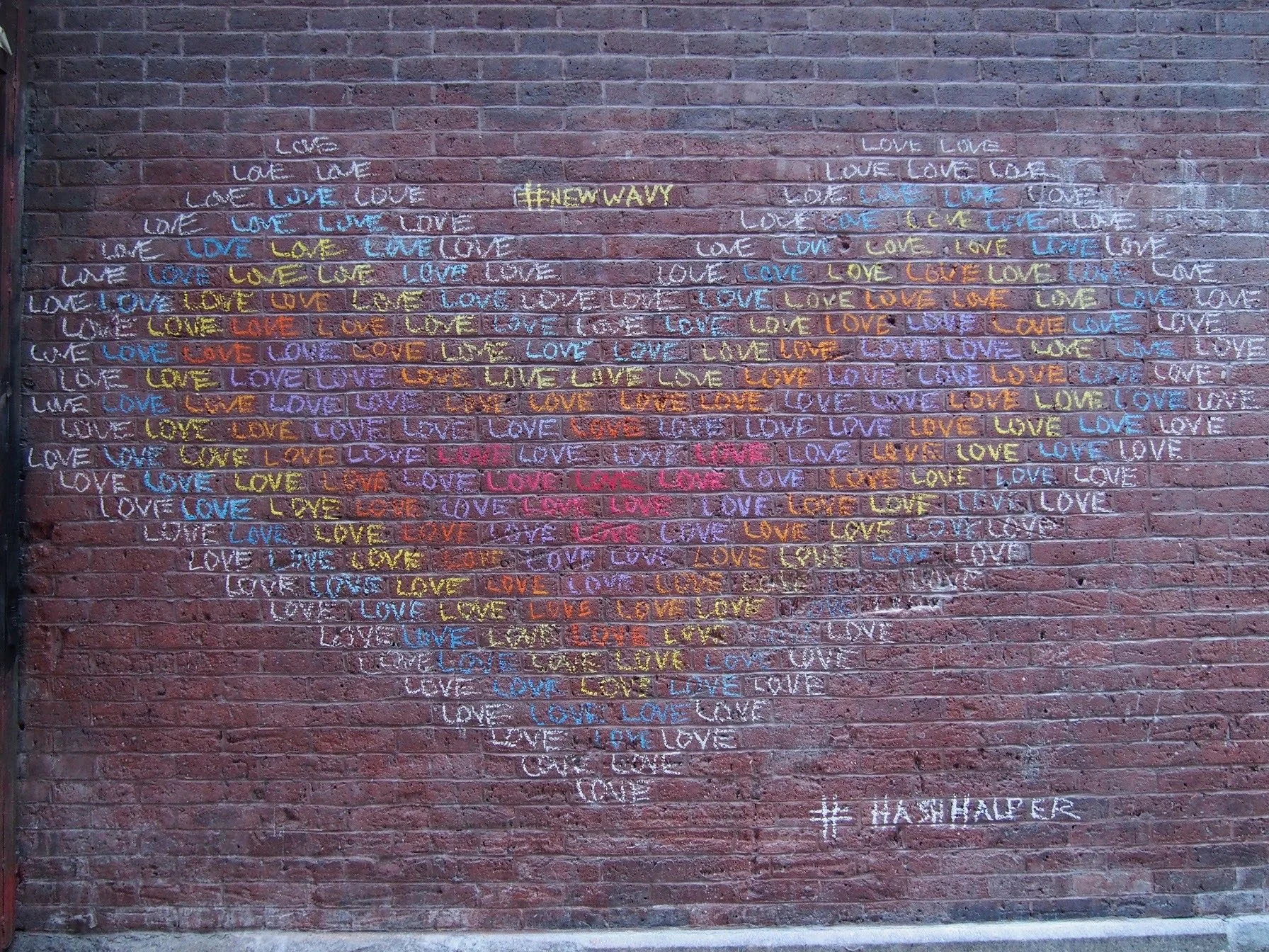 2nd Annual New York Romantic ChalkOut in New York Washington Square