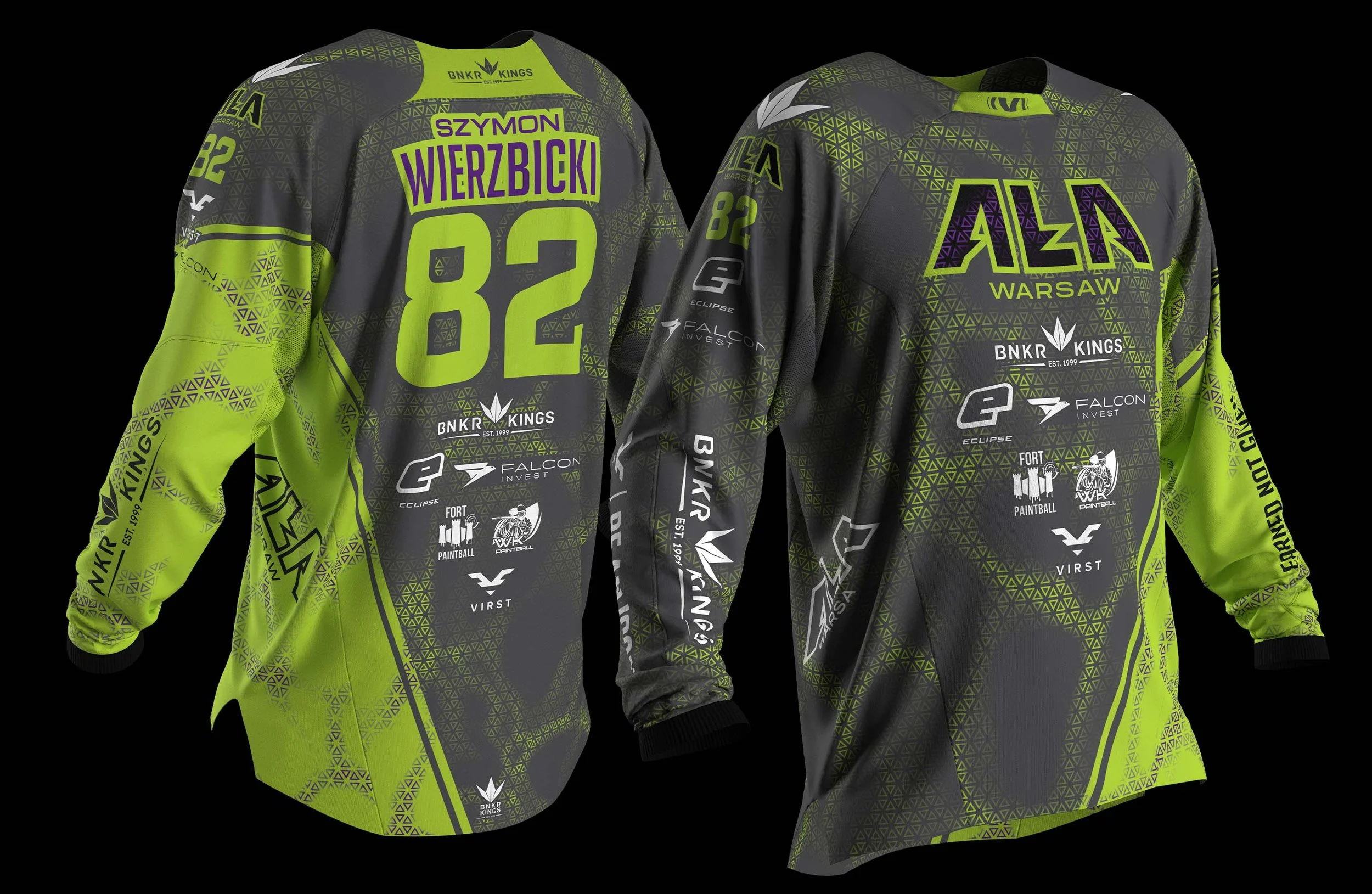 AŁA Warsaw Pro Paintball Team - Gray Variant