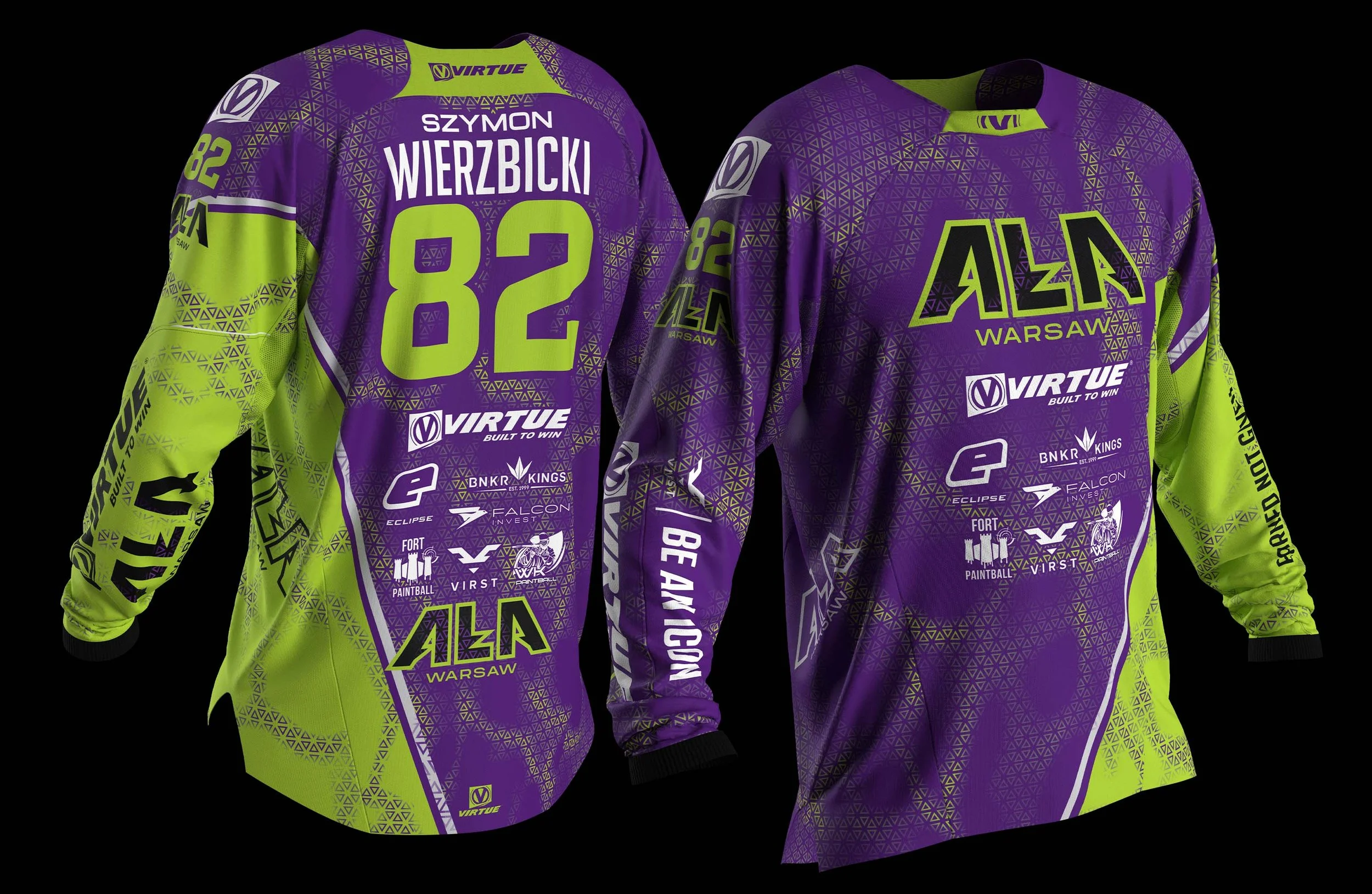 AŁA Warsaw Pro Paintball Team - Purple Variant