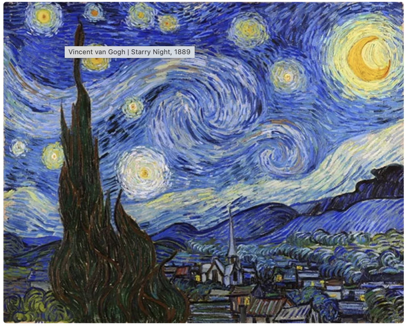Starry Night by Vincent Van Gogh