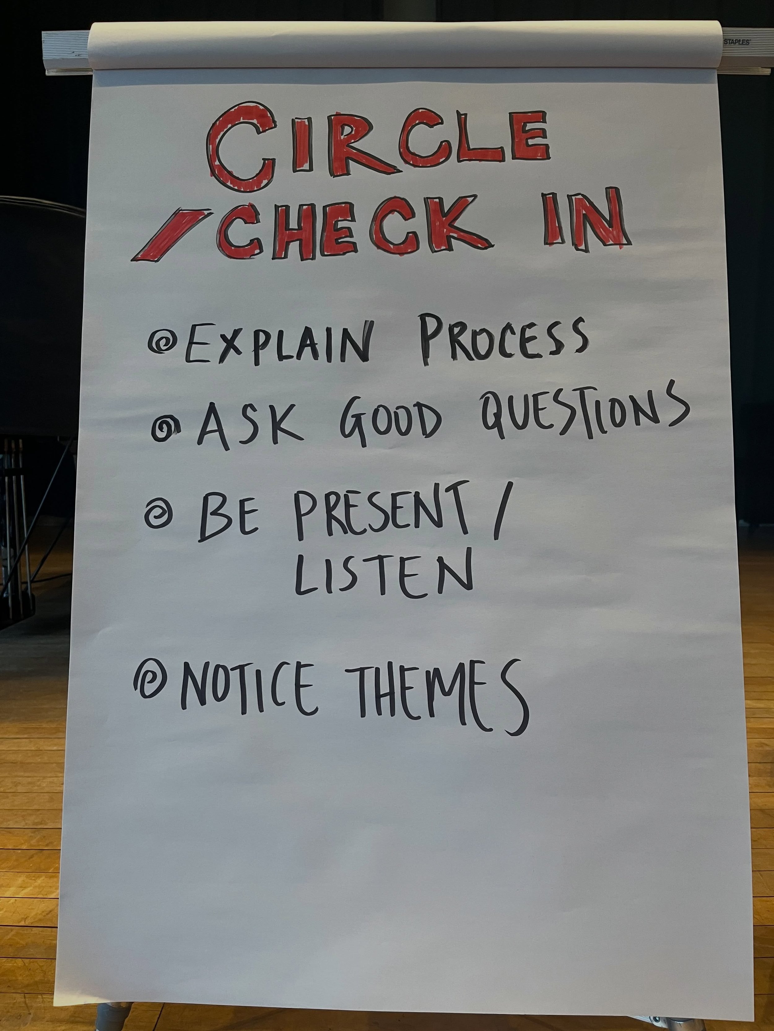Day 2 - Art of Hosting is underway. Small group check in to welcome and start our day. What&rsquo;s a check-in question you like to use? Share with us below. 👇