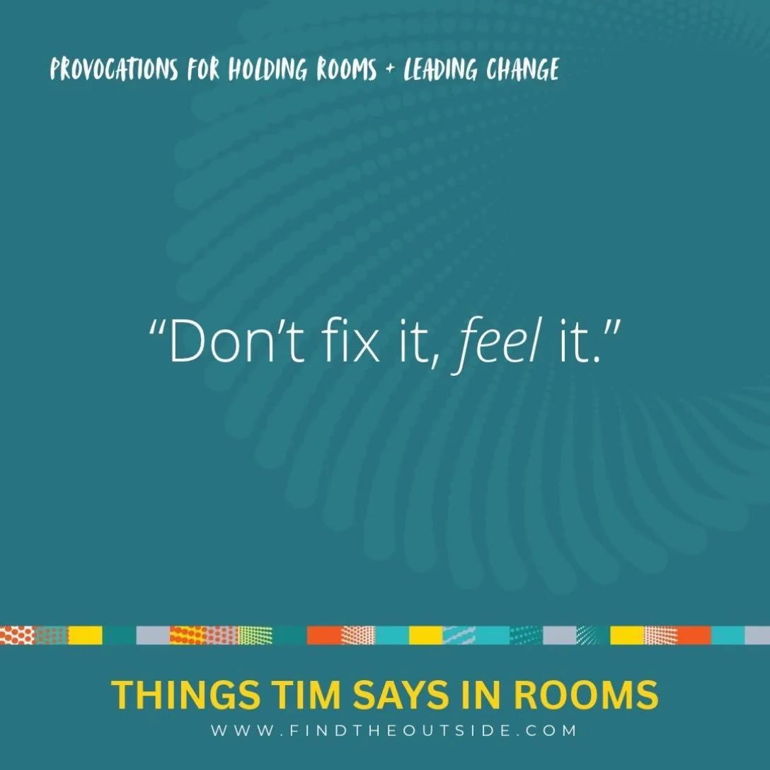 Introducing #TimismThursday.  If you&rsquo;ve ever been in a room with Tim Merry, chances are you&rsquo;ve heard him drop a line that makes you laugh, stop, squirm -&nbsp;or suddenly see something differently. We&rsquo;ve been collecting them.

Every