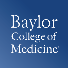 Baylor College of Medicine logo in blue and white