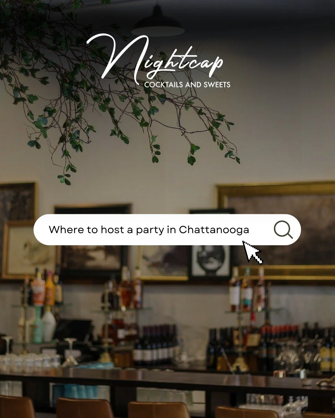 🎉✨ Stop searching — you’ve found it.
At Nightcap Cocktails & Sweets, we blend French-inspired charm with craft cocktails, decadent sweets, and a versatile event space in the heart of Chattanooga’s West Village. From intimate g