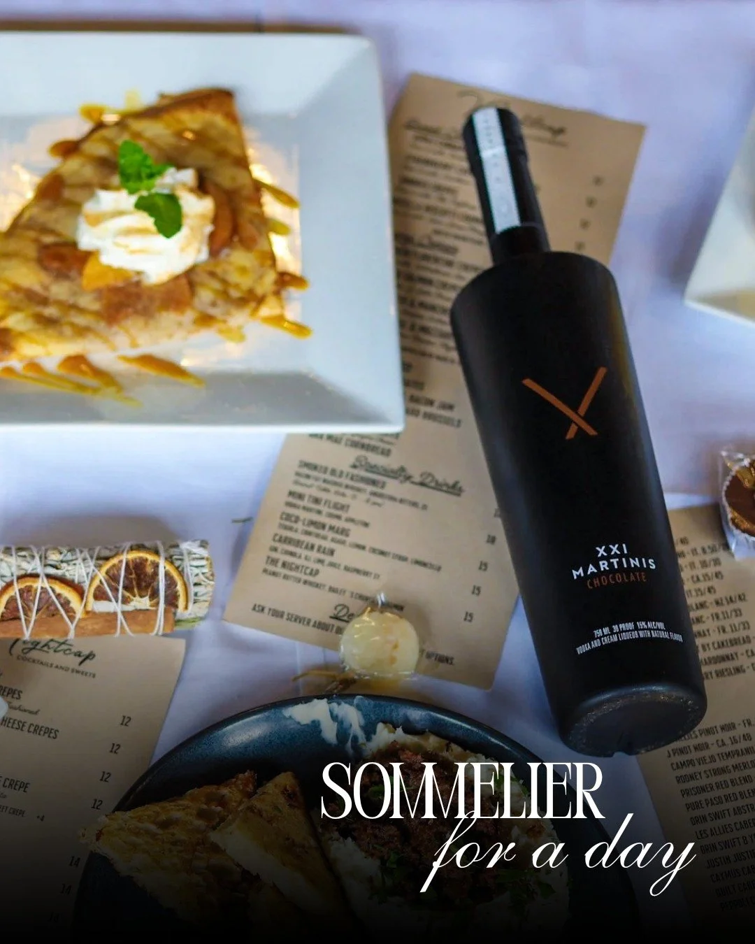 🍷✨ Ever dreamed of being a sommelier for the evening? Here’s your chance.
Join us at Nightcap Cocktails & Sweets for Sommelier for a Day — a unique community wine + dining experience.
📅 Thursday, October 23 | 7 PM
📍 216 E. 8th St