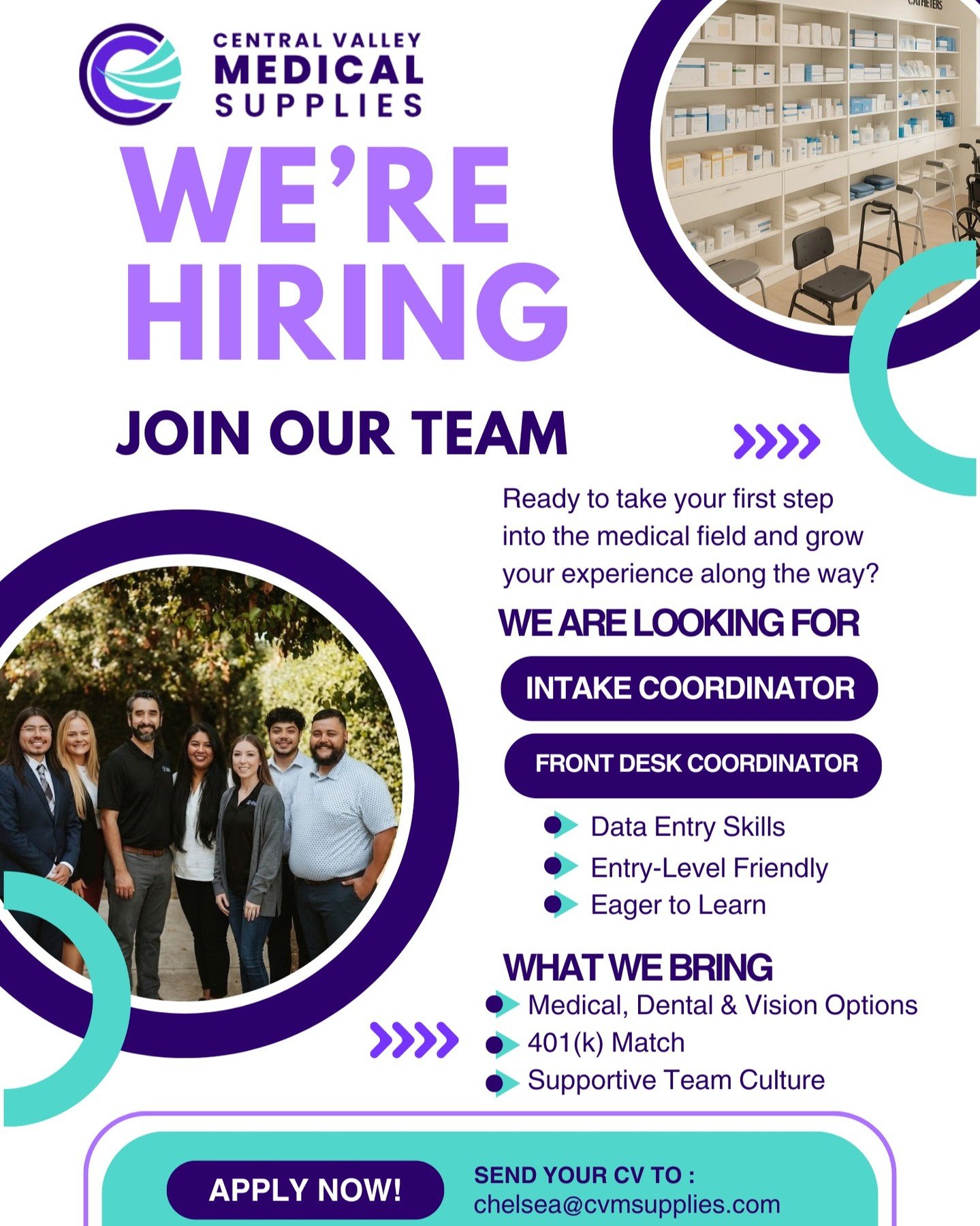 📢 We&rsquo;re hiring an Intake Coordinator and a Front Desk Coordinator to join our growing team! 🎉 If you&rsquo;re looking to get your foot in the medical field, enjoy helping others, and thrive in a fast-paced, team-oriented environment, we&rsquo