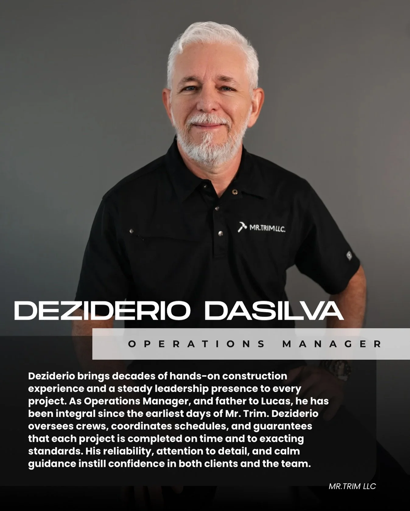 MEET OUR OPERATIONS MANAGER! 

#carpentry #charlestonbusiness