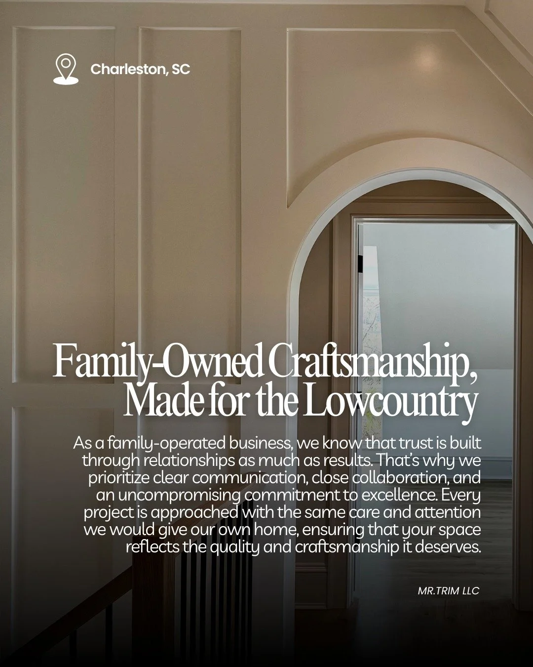 #familyowned #familybusiness #charlestonbuilder #finishcarpentry