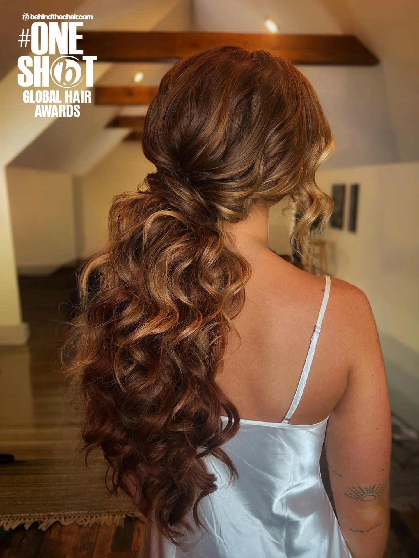 @oneshothairawards entry 3/3 ✅

Couldn&rsquo;t resist entering @ekrosehair &lsquo;s wedding hair! 🔥

#btconeshot2026_specialeventstyling 
#oneshothairawards 
#btconeshot 
#behindthechair