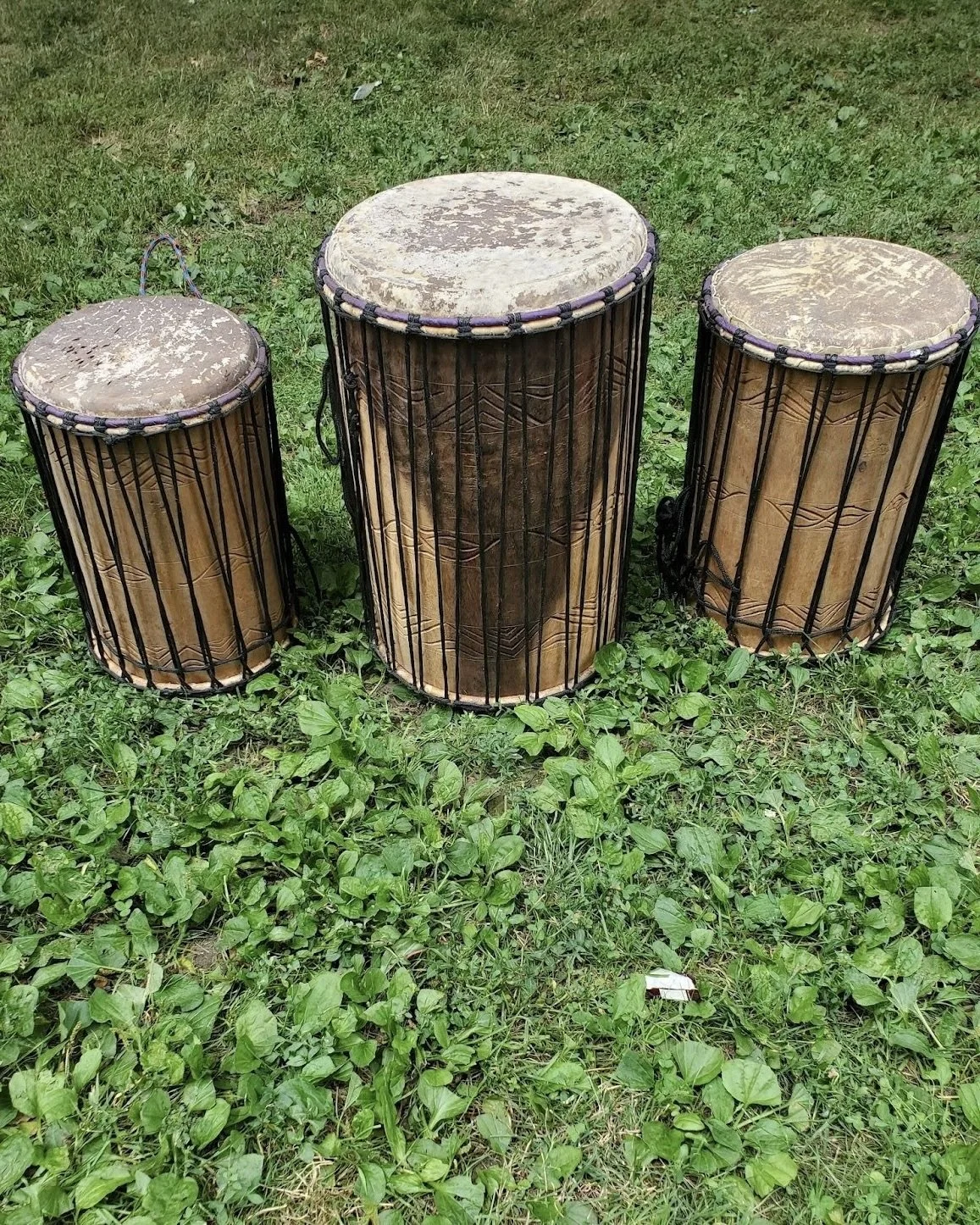 Dundun Bass Drum Set of Three