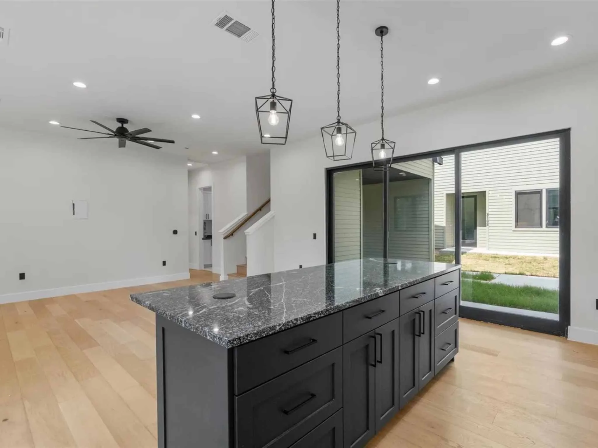 Custom kitchen in a downtown Austin home by Atria Design and Build.
