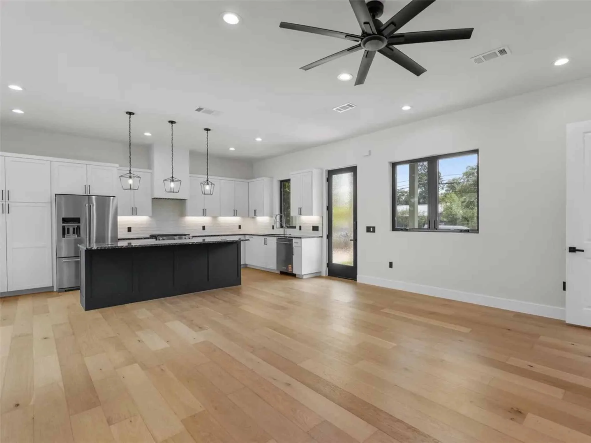 Custom kitchen in a downtown Austin home by Atria Design and Build.
