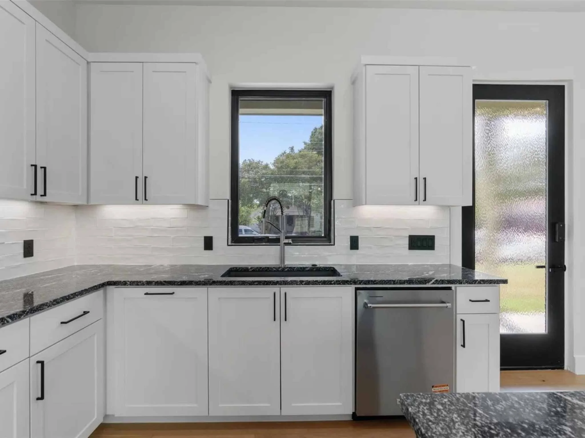 Custom kitchen in a downtown Austin home by Atria Design and Build.