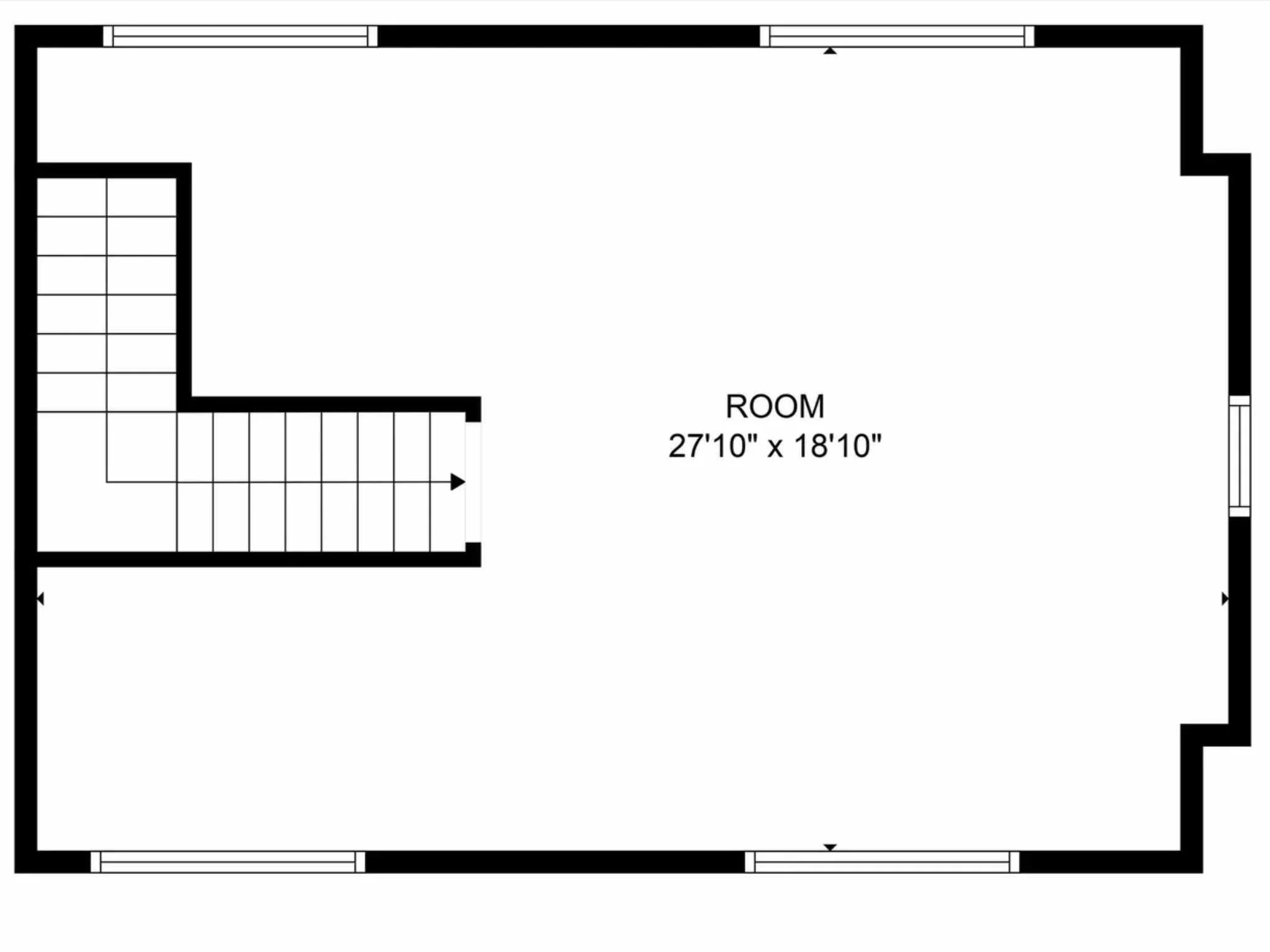 Loft floorplan for custom home in a downtown Austin home by Atria Design and Build.