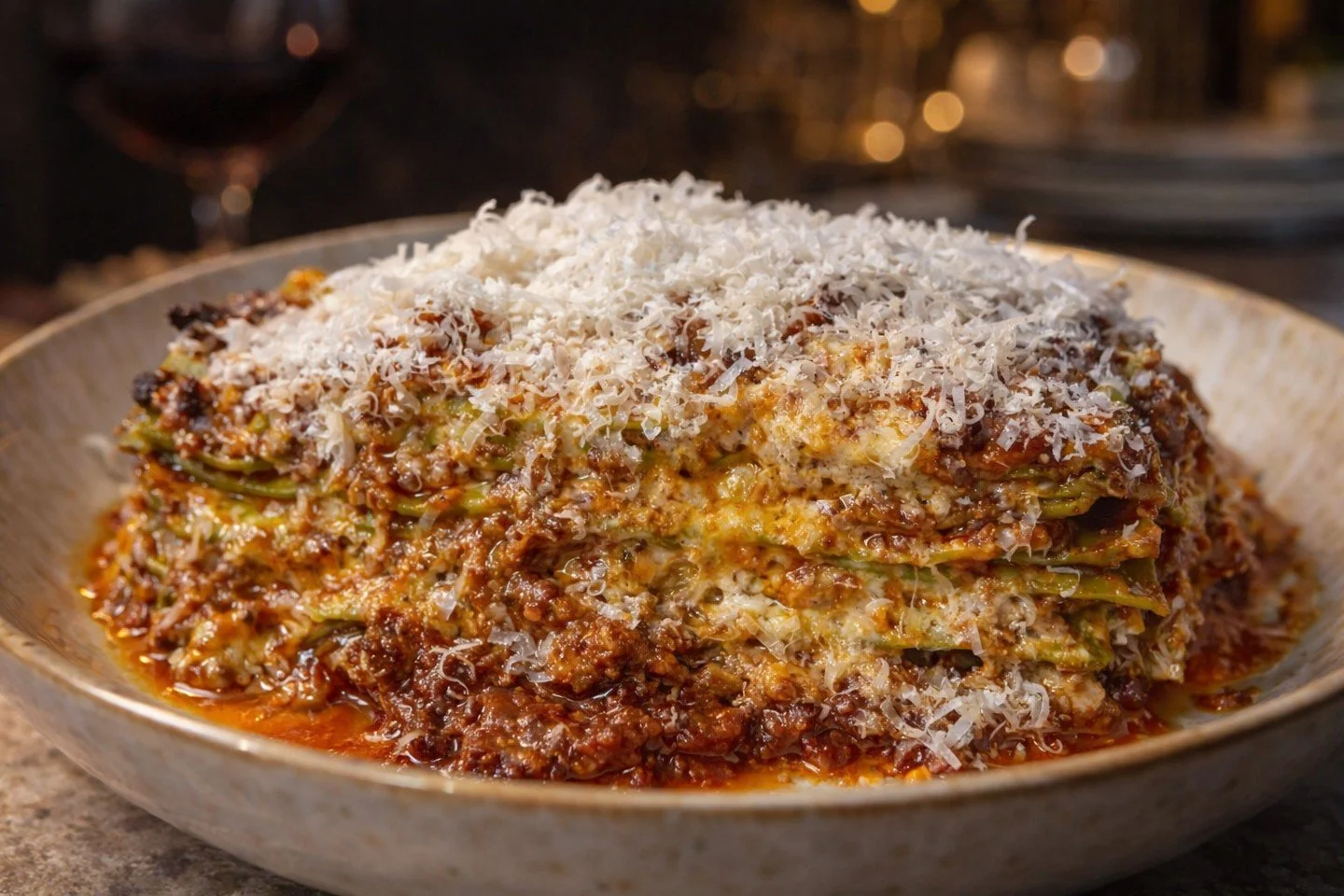 Lasagna pre-orders are live. 🍝

Fresh spinach pasta layered with bolognese or pomodoro, roasted garlic b&eacute;chamel, and 24-month aged Parmigiano Reggiano.

Eight layers of slow-built flavor.
Feeds 5-7
Pomodoro | $67
Bolognese | $79

Pre-orders c