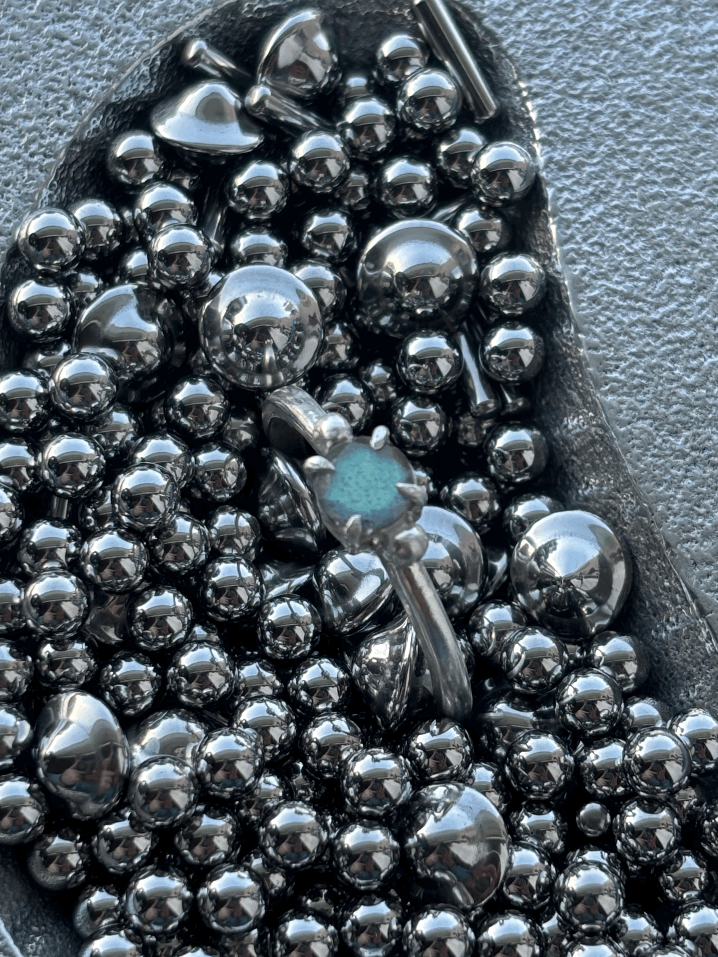 Labradorite Solitaire Ring