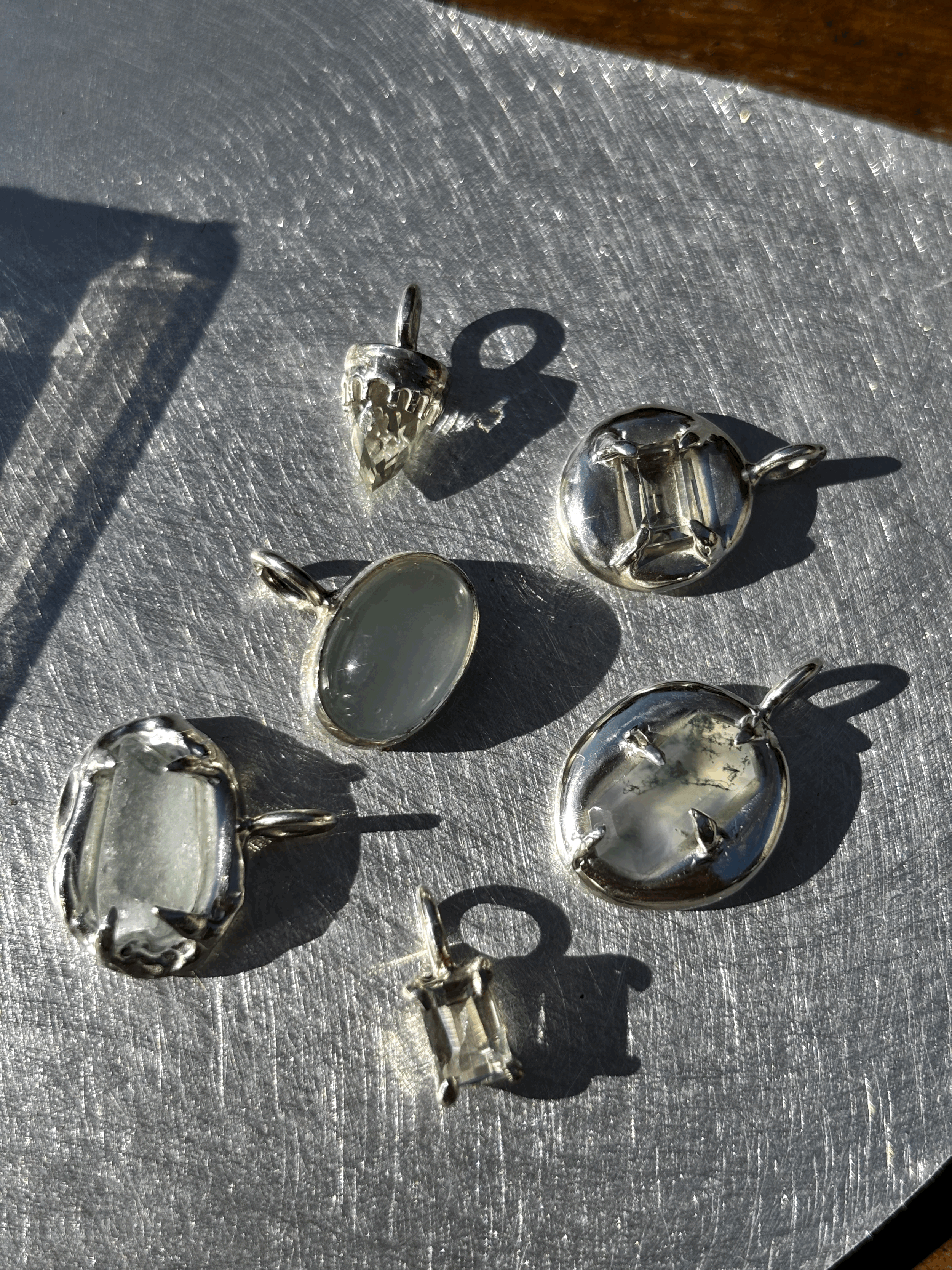Pebble pendants