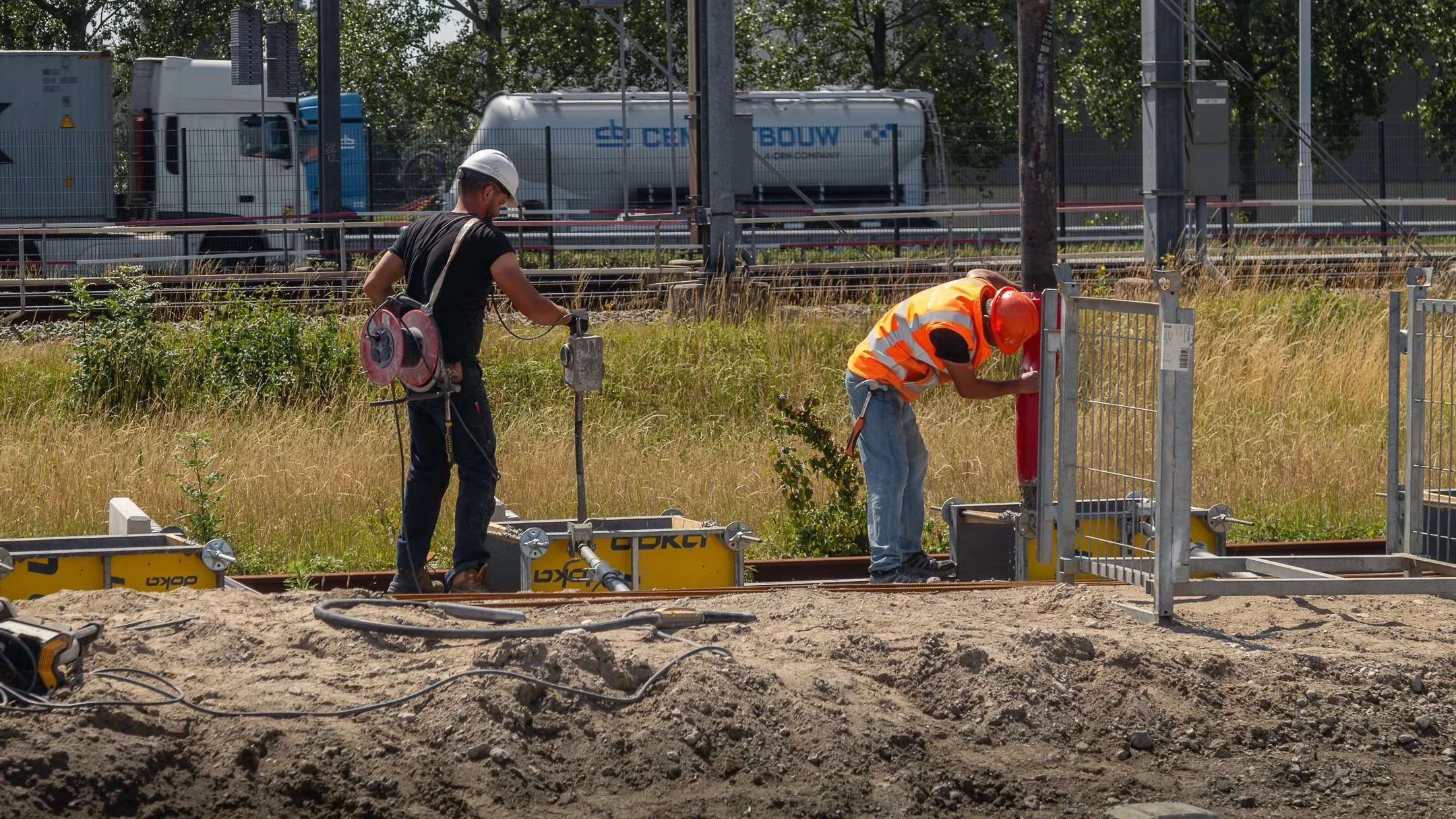 Funderingen storten met beton