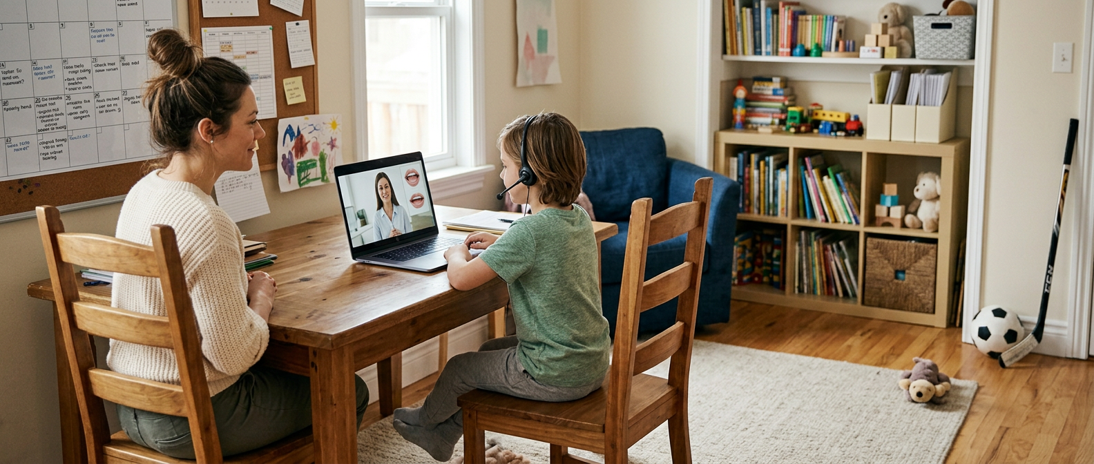 How to Set Up the Perfect Telehealth Speech Therapy Space at Home