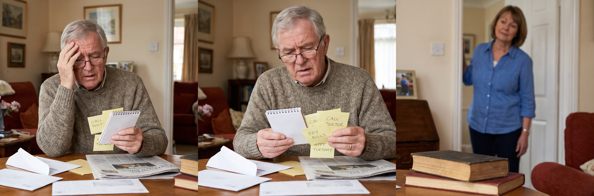 Adult with cognitive communication disorder struggling with memory and executive function — may benefit from speech therapy and cognitive rehabilitation