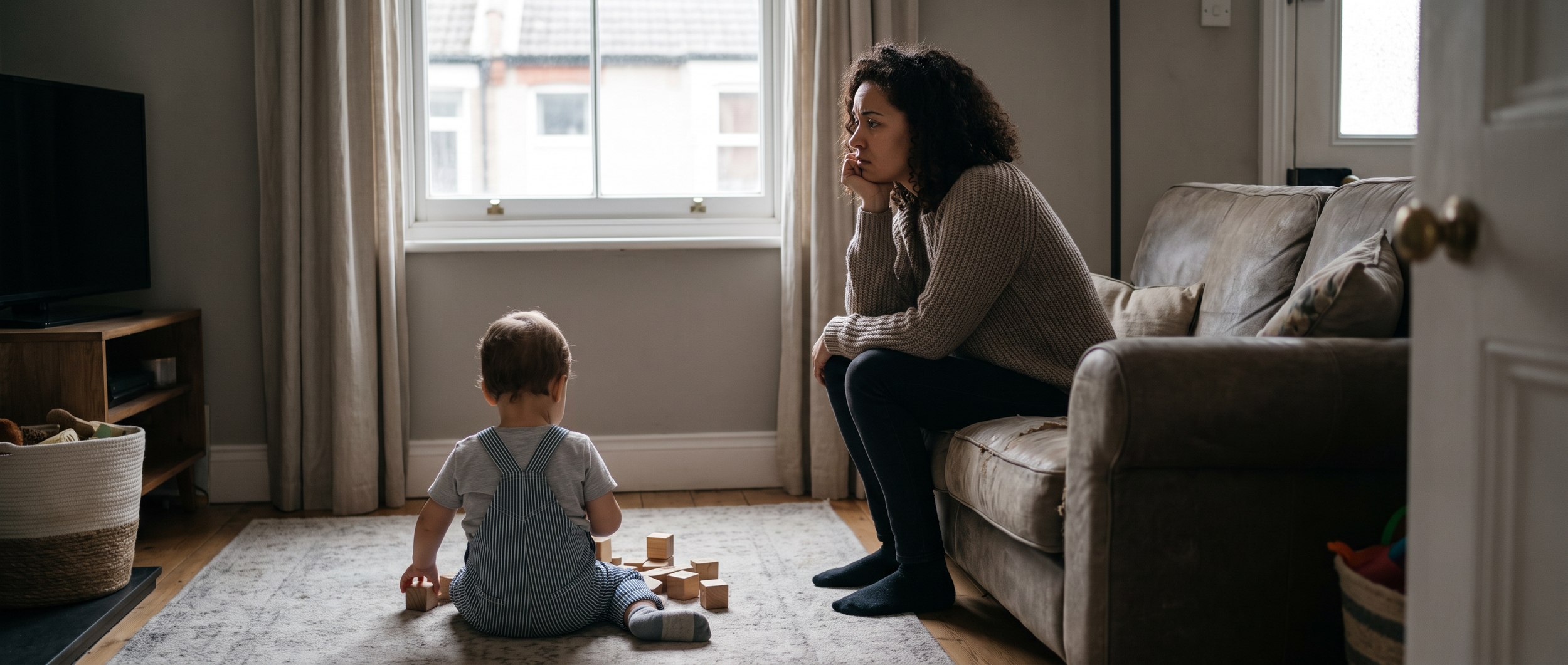 Parent observing toddler's developmental milestones and play-based communication skills