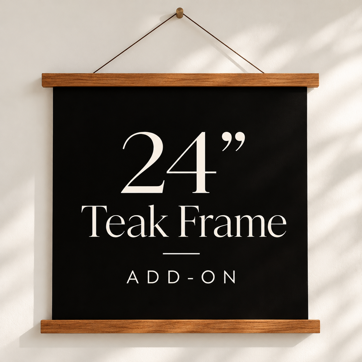 Hanging Magnetic Teak Frame on neutral wall