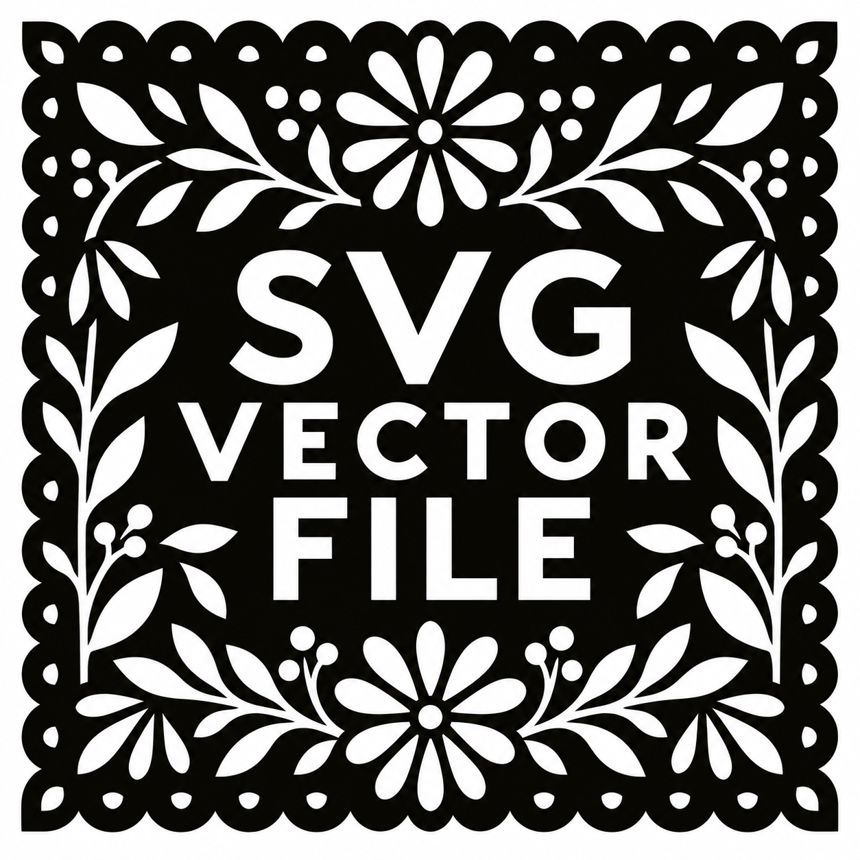 Custom Papel Picado SVG Vector File