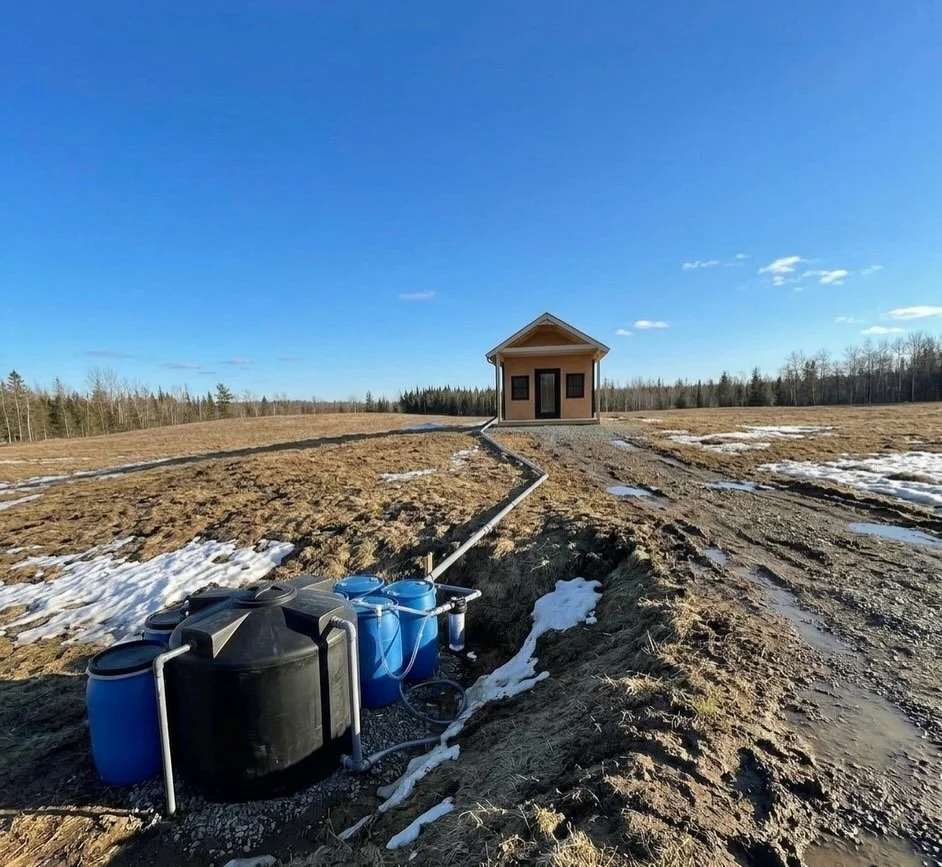 Water is one of the first real problems people hit when they buy raw land. 

Before anything else, the water has to actually work, especially with snow, mud, and freeze-thaw conditions.

That&rsquo;s why Anderson North LLC added simple off-grid water