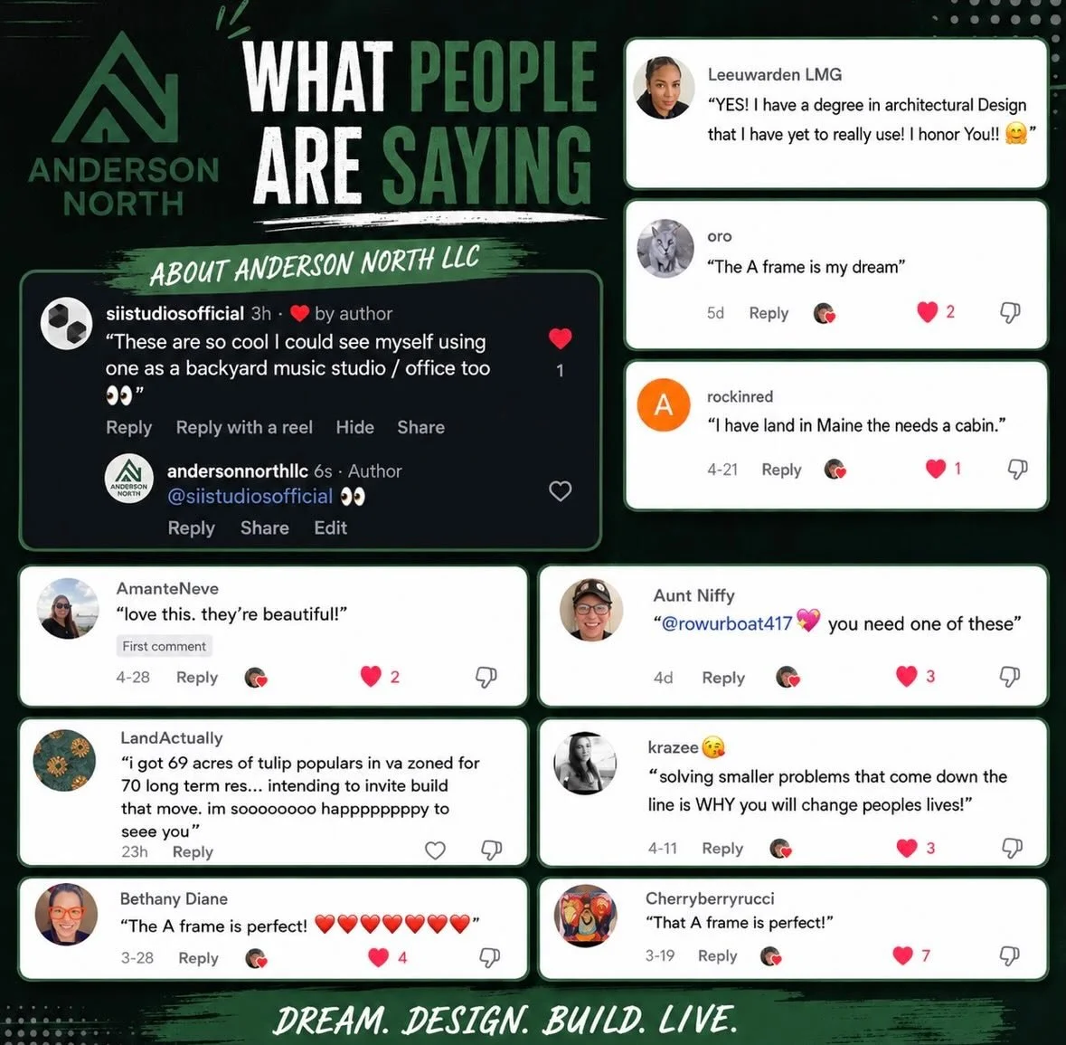 To everyone who has shown Anderson North LLC love, support, and kind words &mdash; thank you.

Building something from the ground up is not easy. Your encouragement means more than you know.

We are just getting started.

AndersonNorth.com

#Anderson