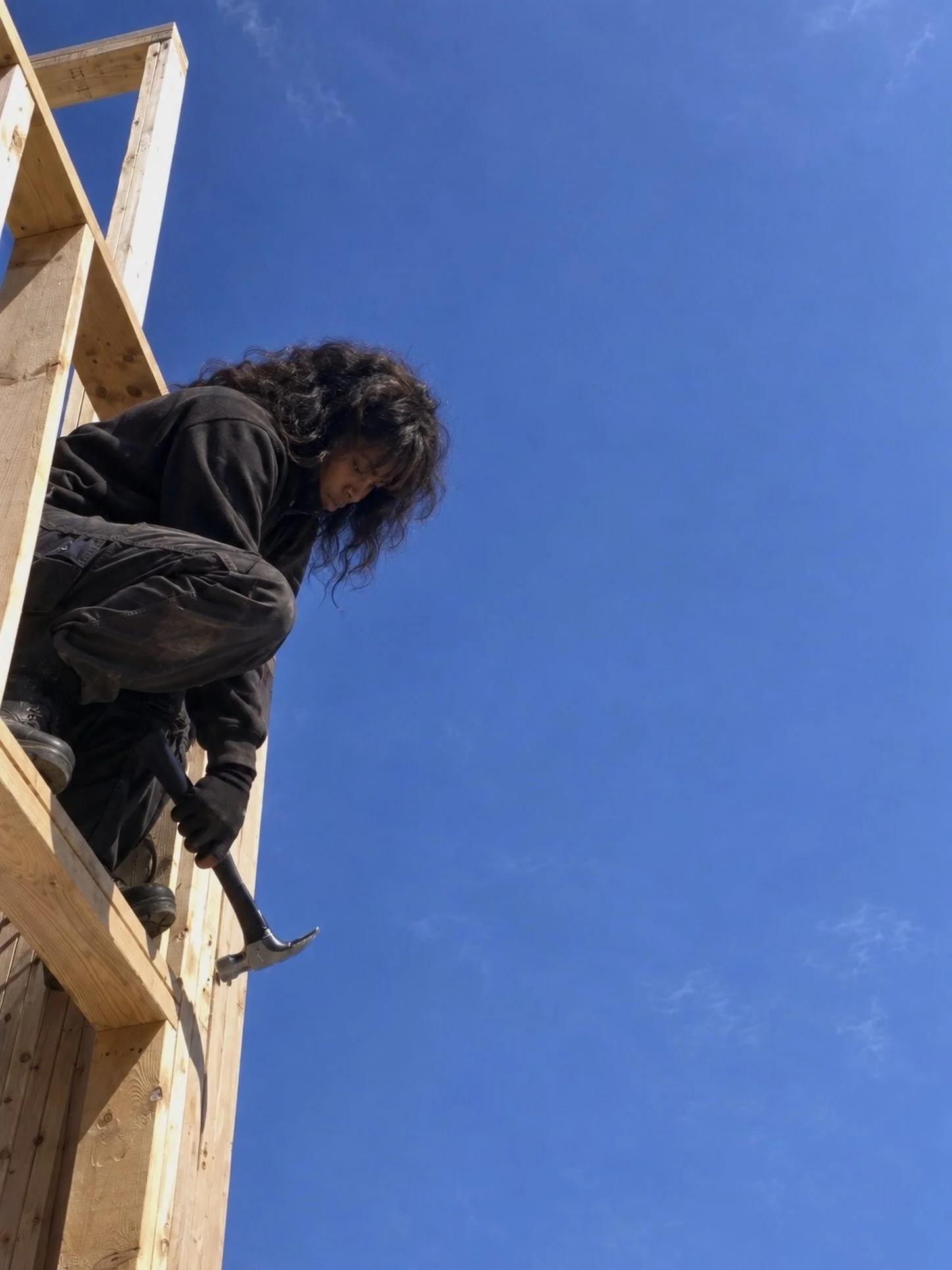 There&rsquo;s something about being up on the frame that puts everything else into perspective. Up there, it&rsquo;s just sky, wood, and the work in front of you.

Owner Ashley Anderson has been called an oxymoron more than once &mdash; someone who d