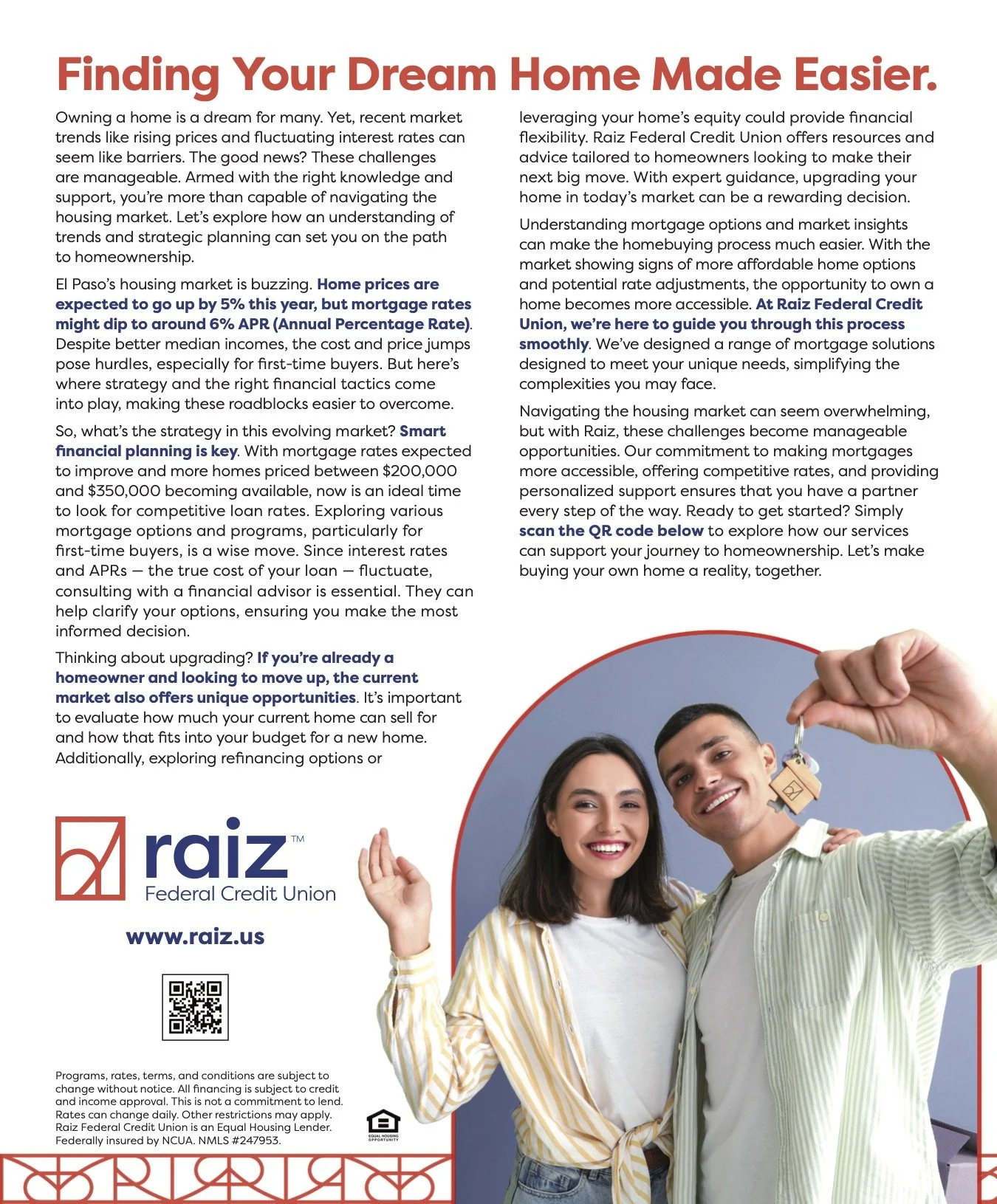 An advertorial that turns mortgage talk into something understandable.