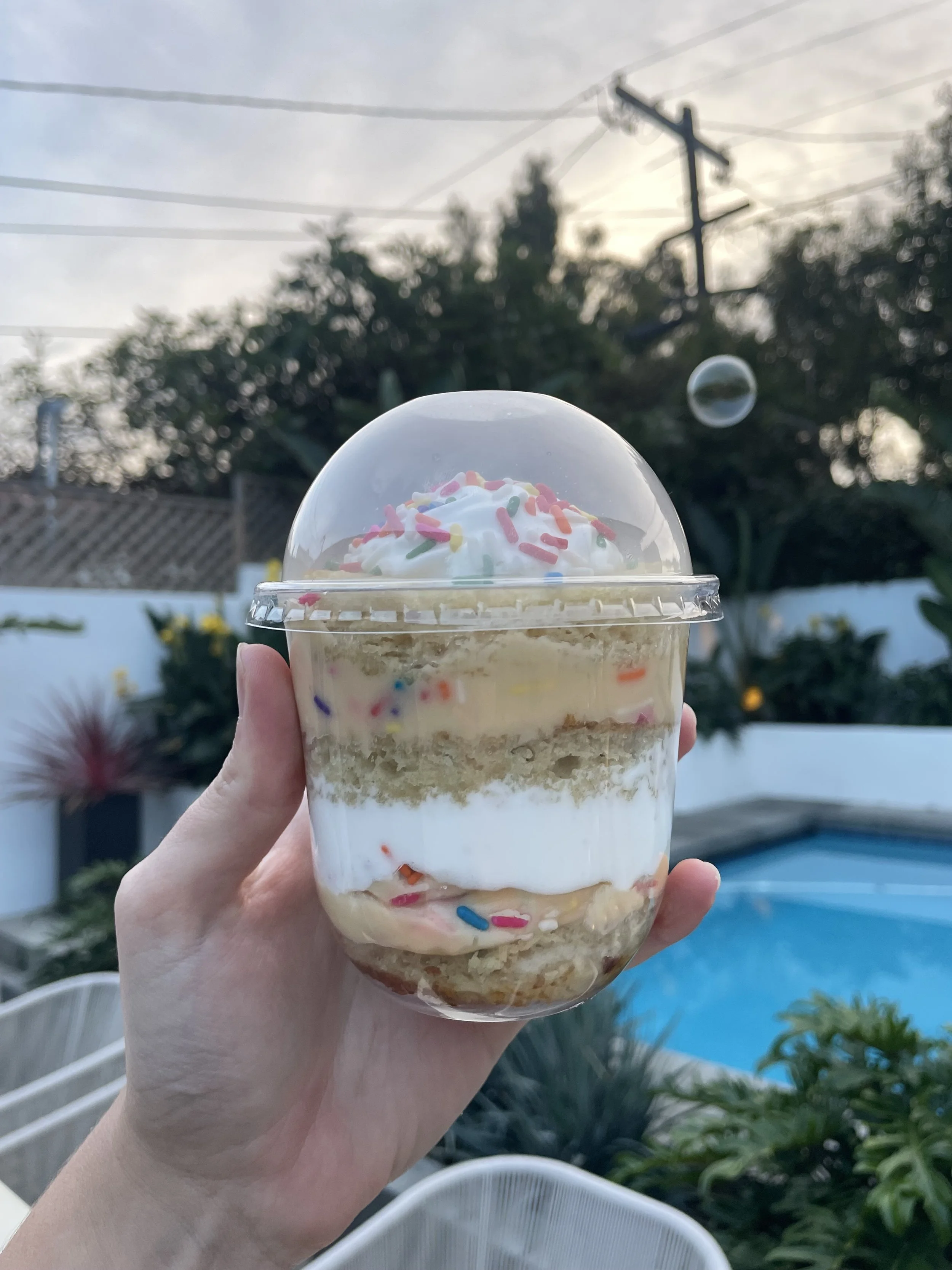 Birthday Cake Layer Jar