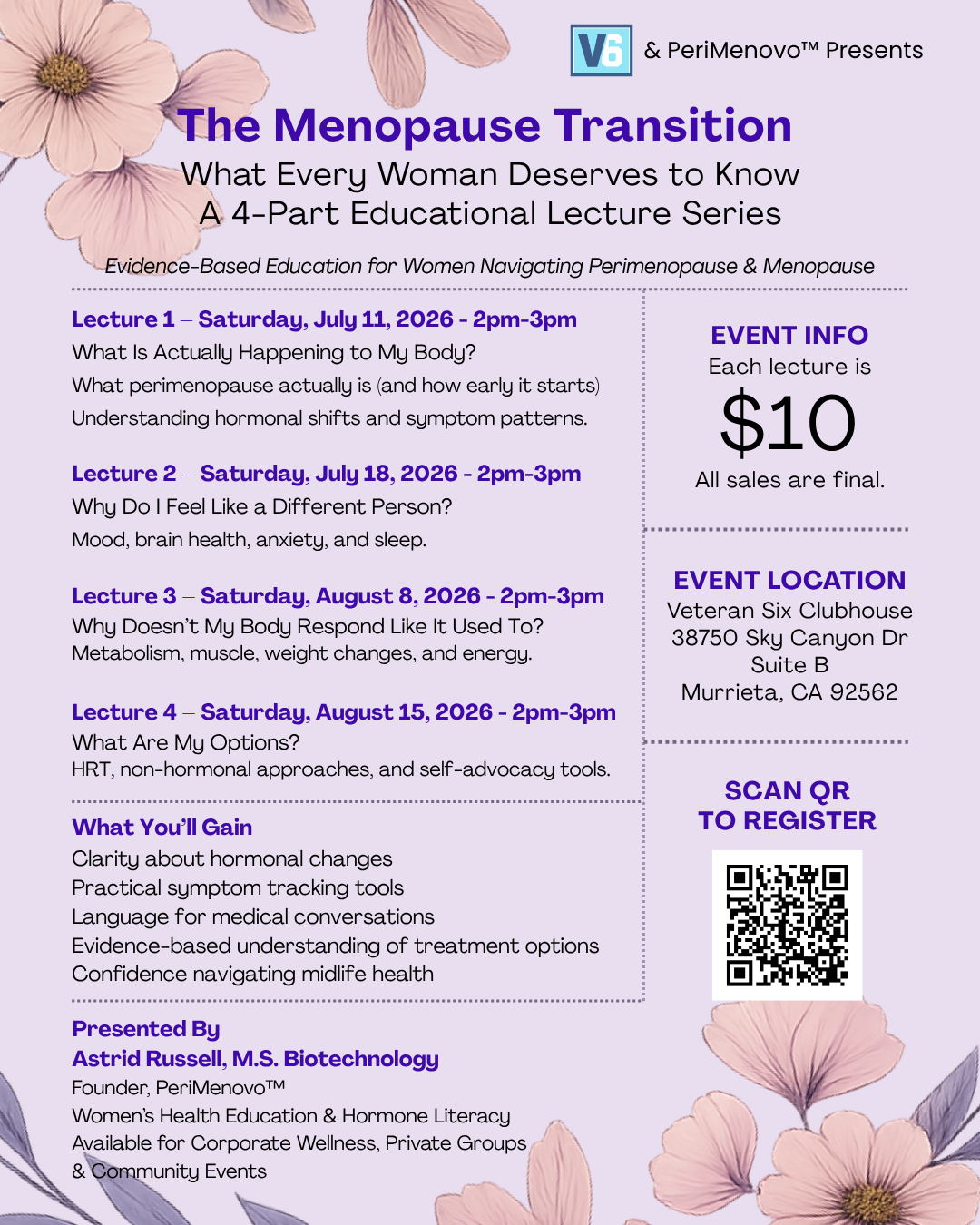 Menopause Lecture Series