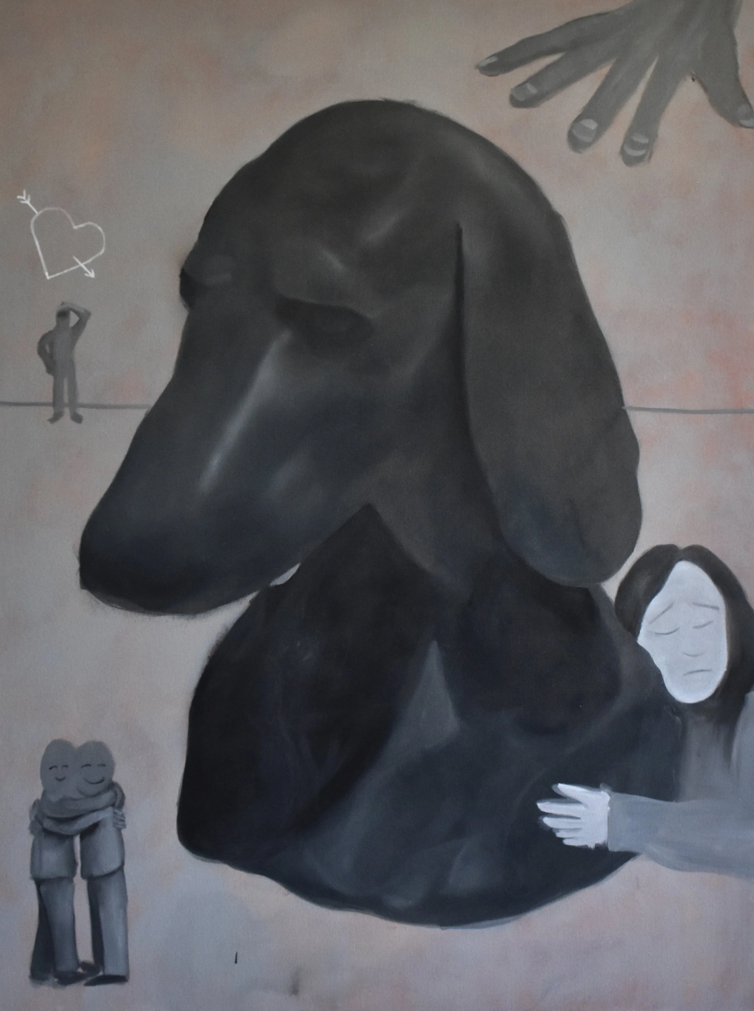 All Dogs Go To Heaven,
36 x 48 in,
Oil on Canvas