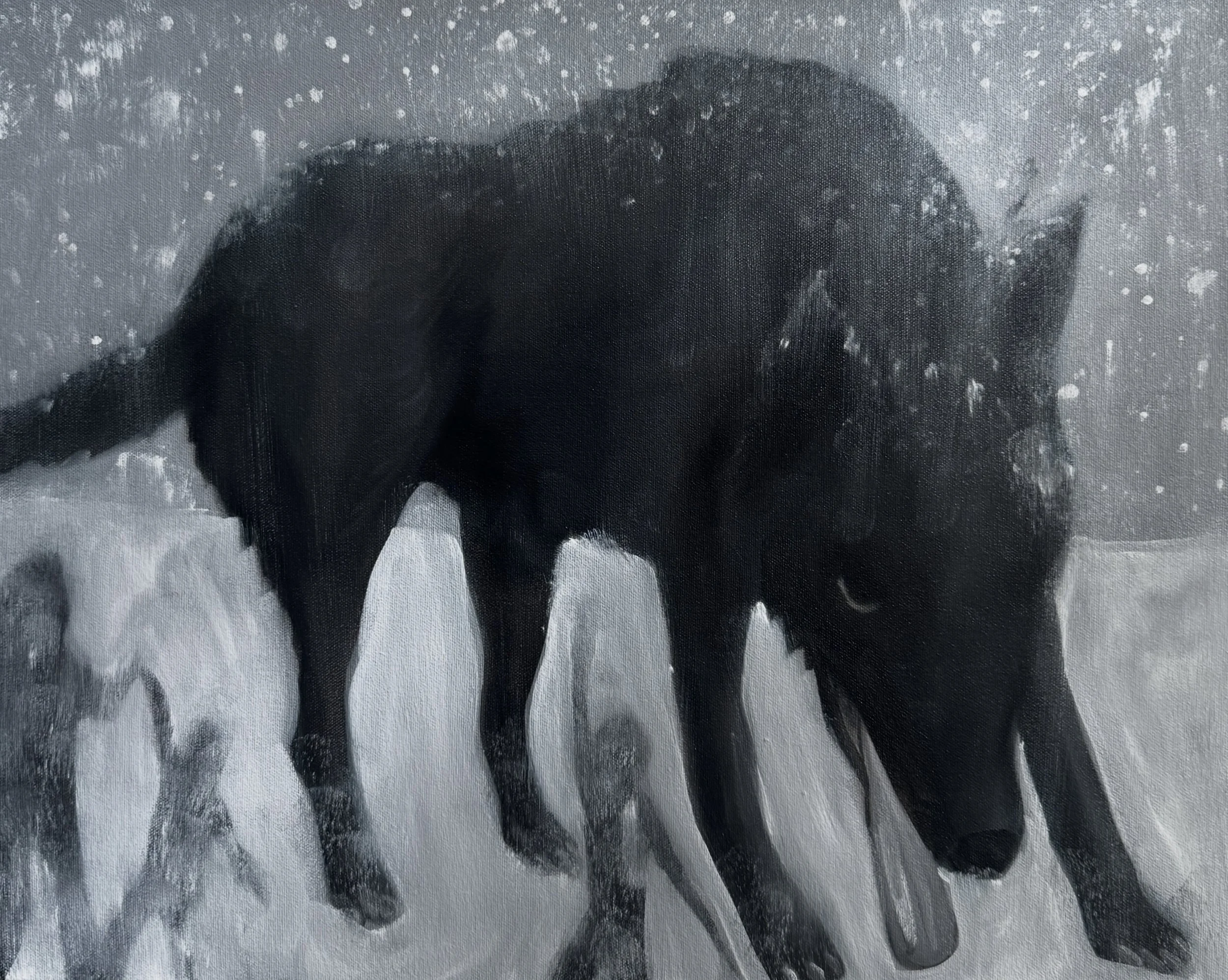 Snowing Forever,
20 x 16 in,
Oil on Canvas