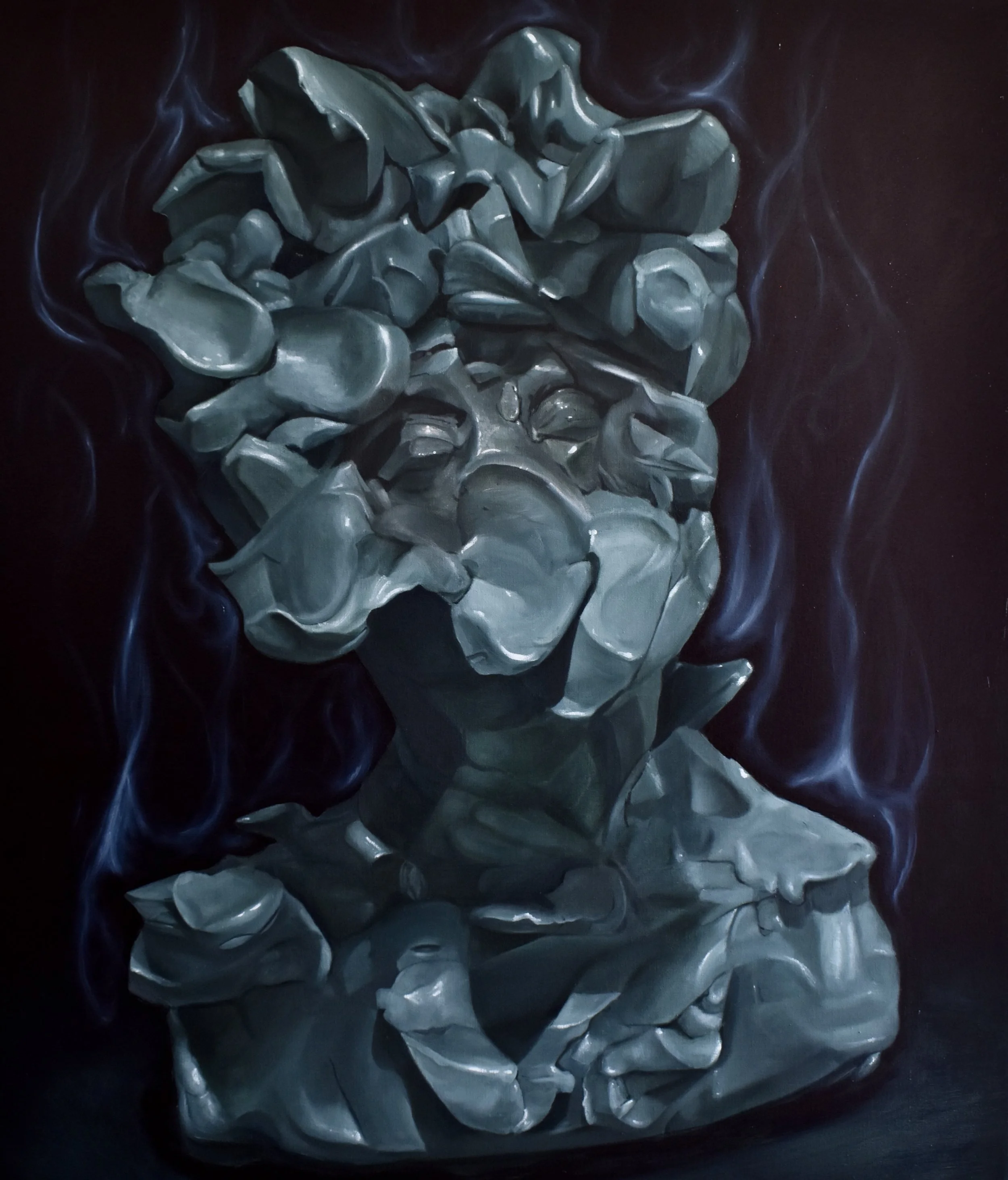 Entropy, 
Oil on canvas,
36 x 42 in