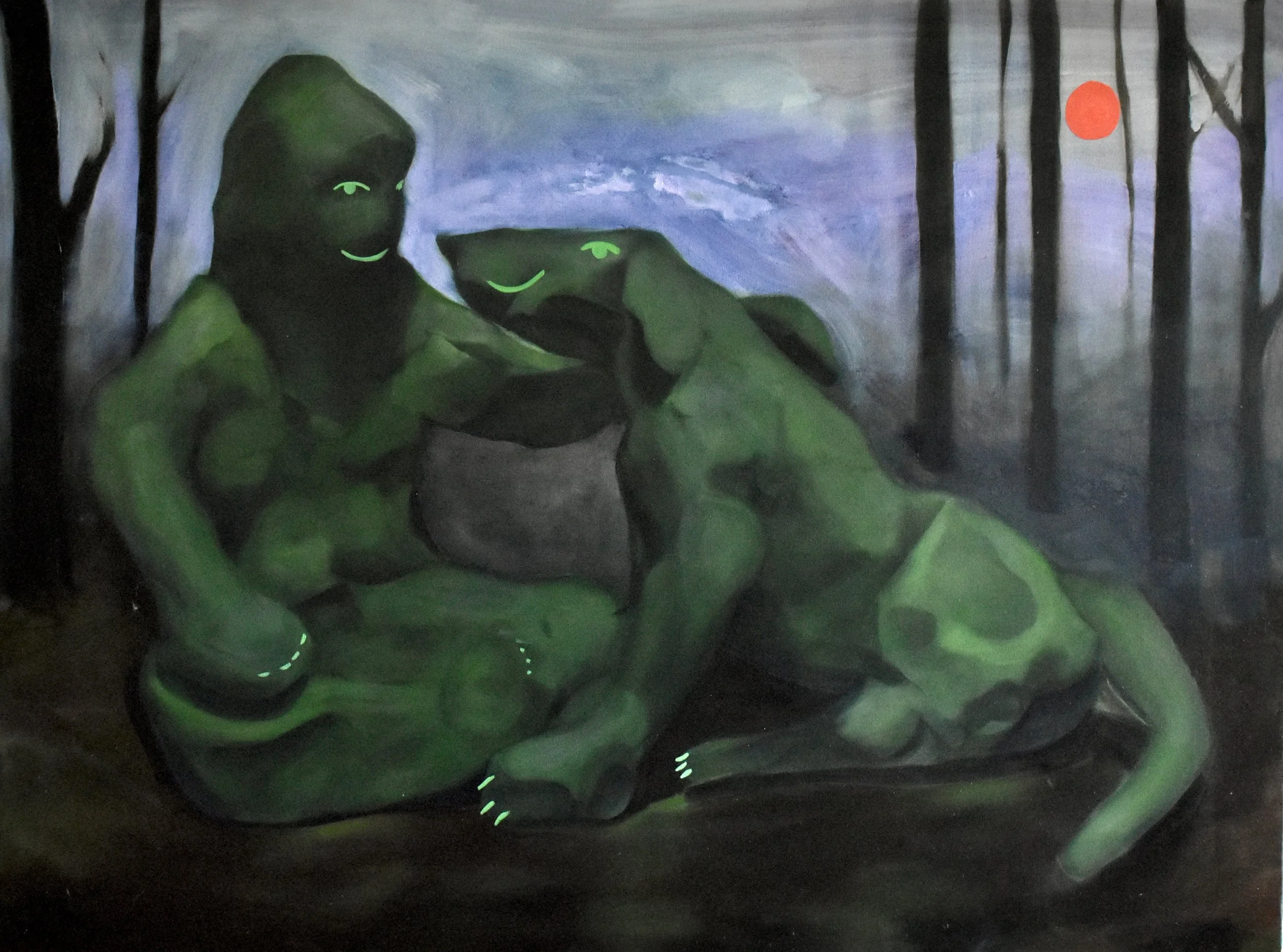 In The Forest,
48 x 36 in,
Oil on Canvas