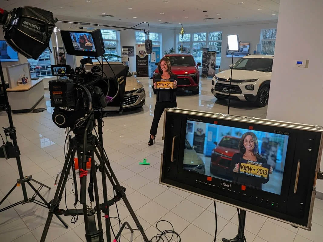 car dealer commercial video shoot