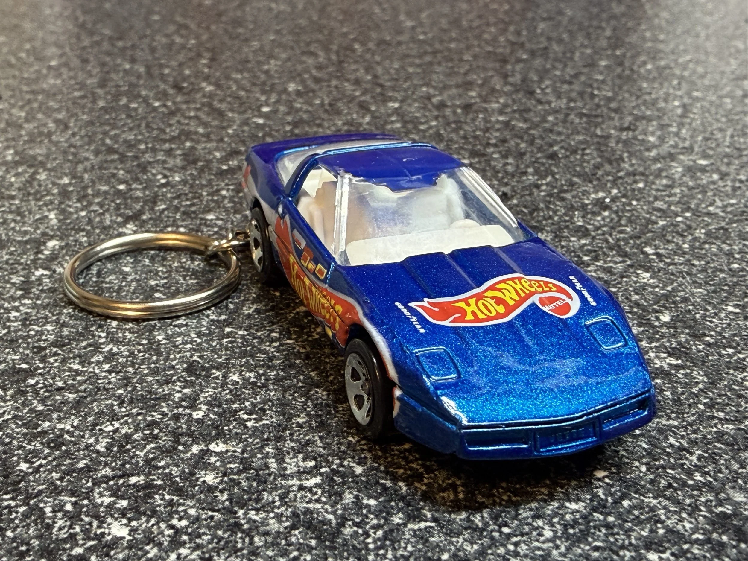 Corvette C4 Keychain Blue Matchbox Hot Wheels 80s 1980s