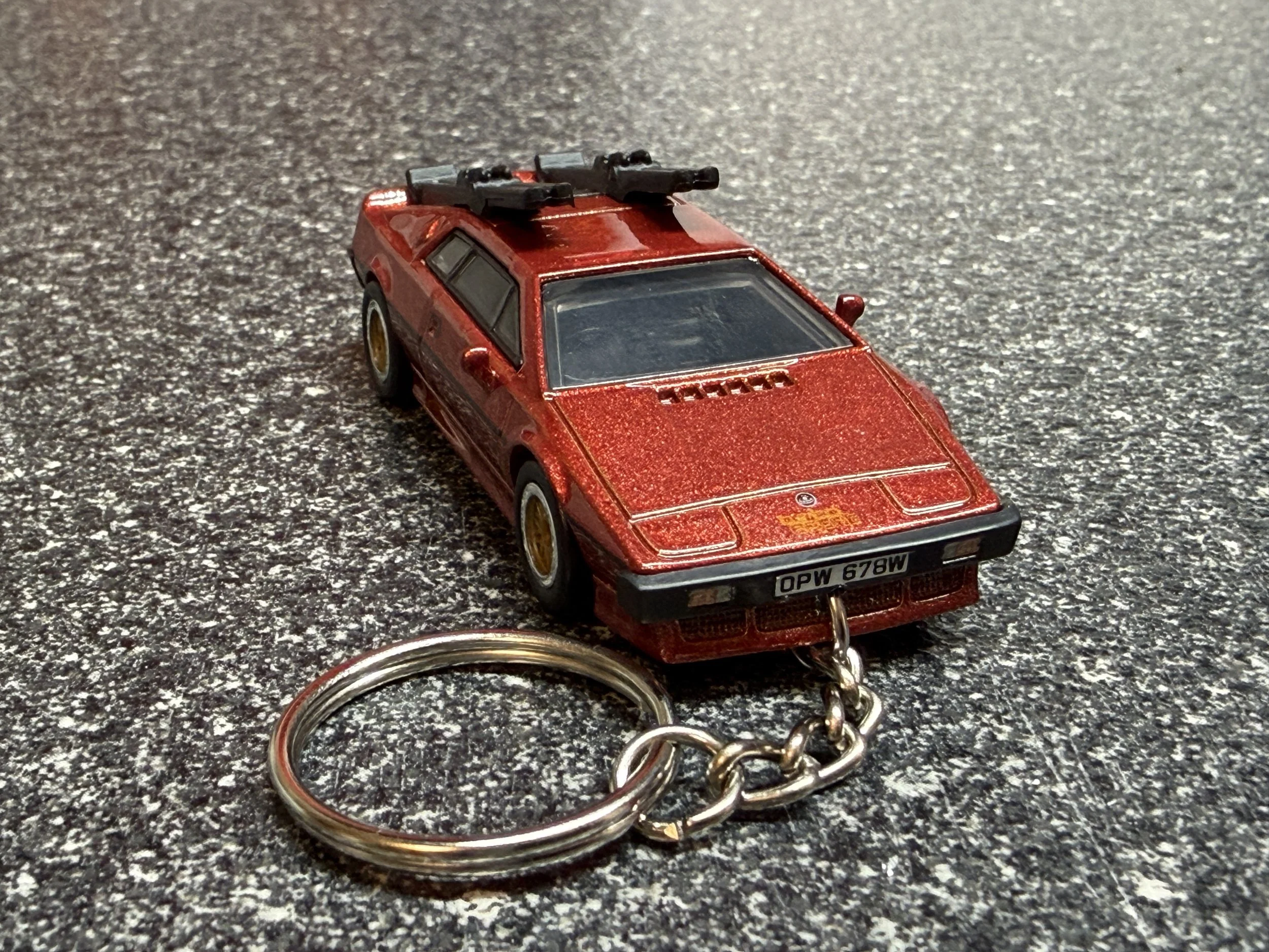 Lotus Esprit Turbo Keychain Red James Bond 007 Hot Wheels Matchbox For Your Eyes Only