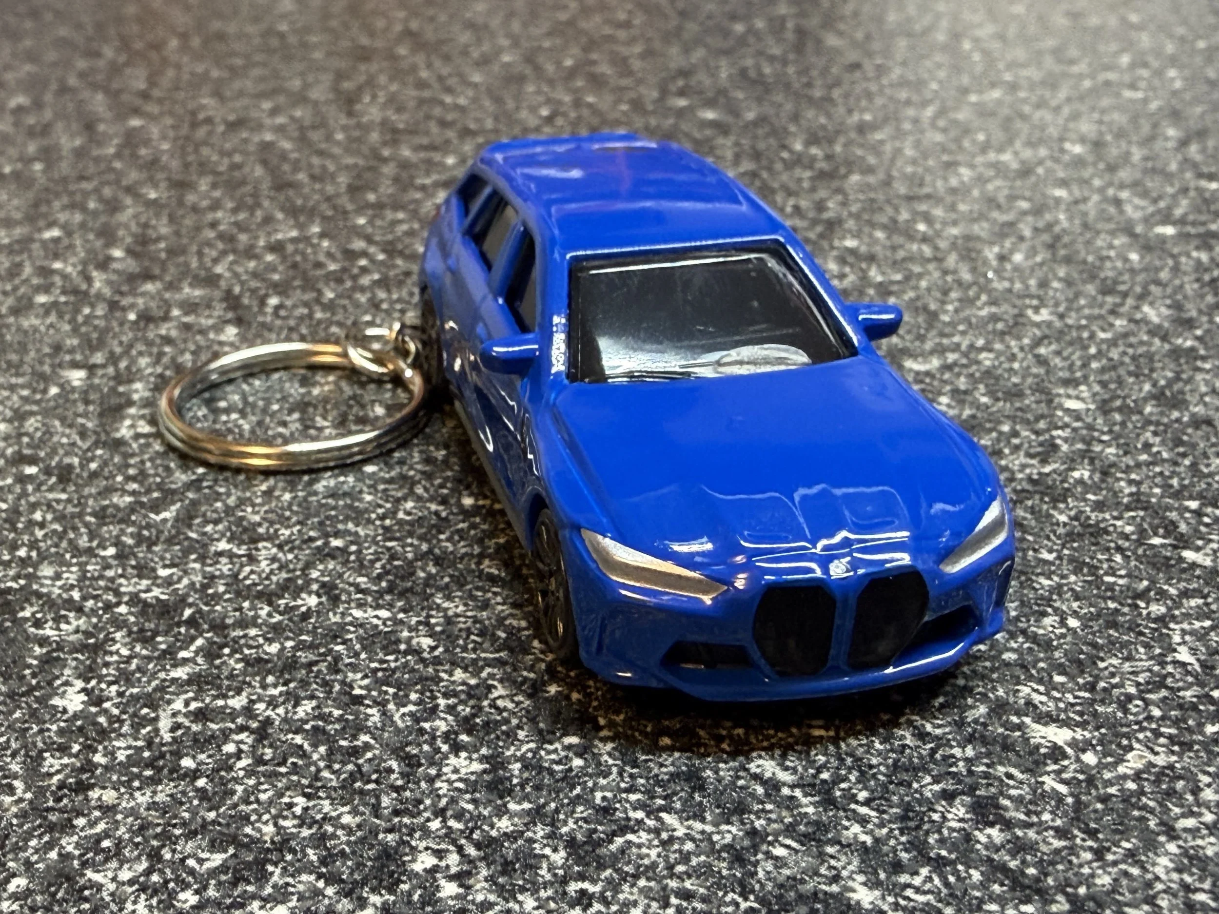 2024 BMW M3 3 Series Touring Station Wagon Keychain Blue G81 Hot Wheels Matchbox