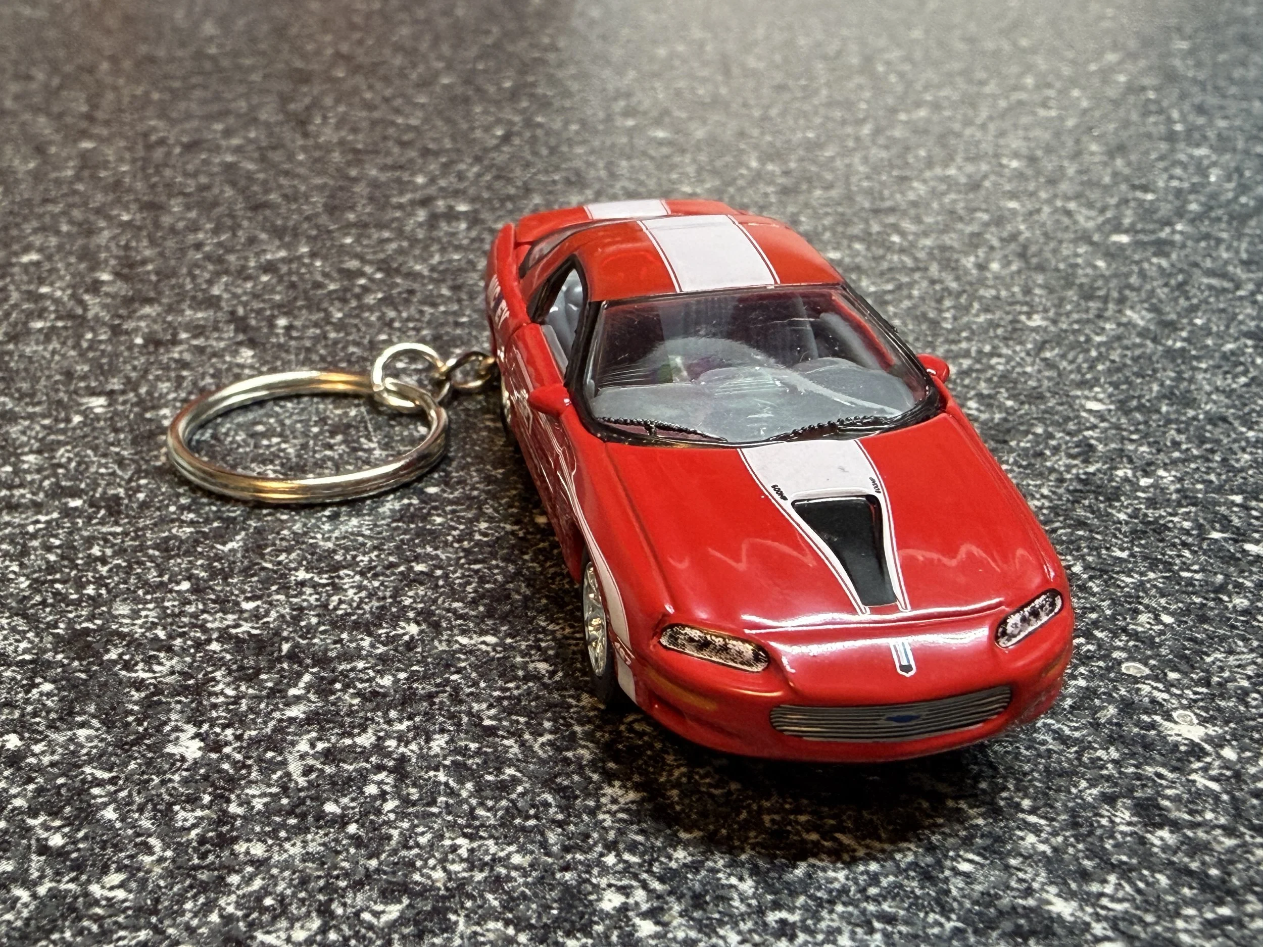 2002 Chevy Camaro Keychain Red Hot Wheels Matchbox