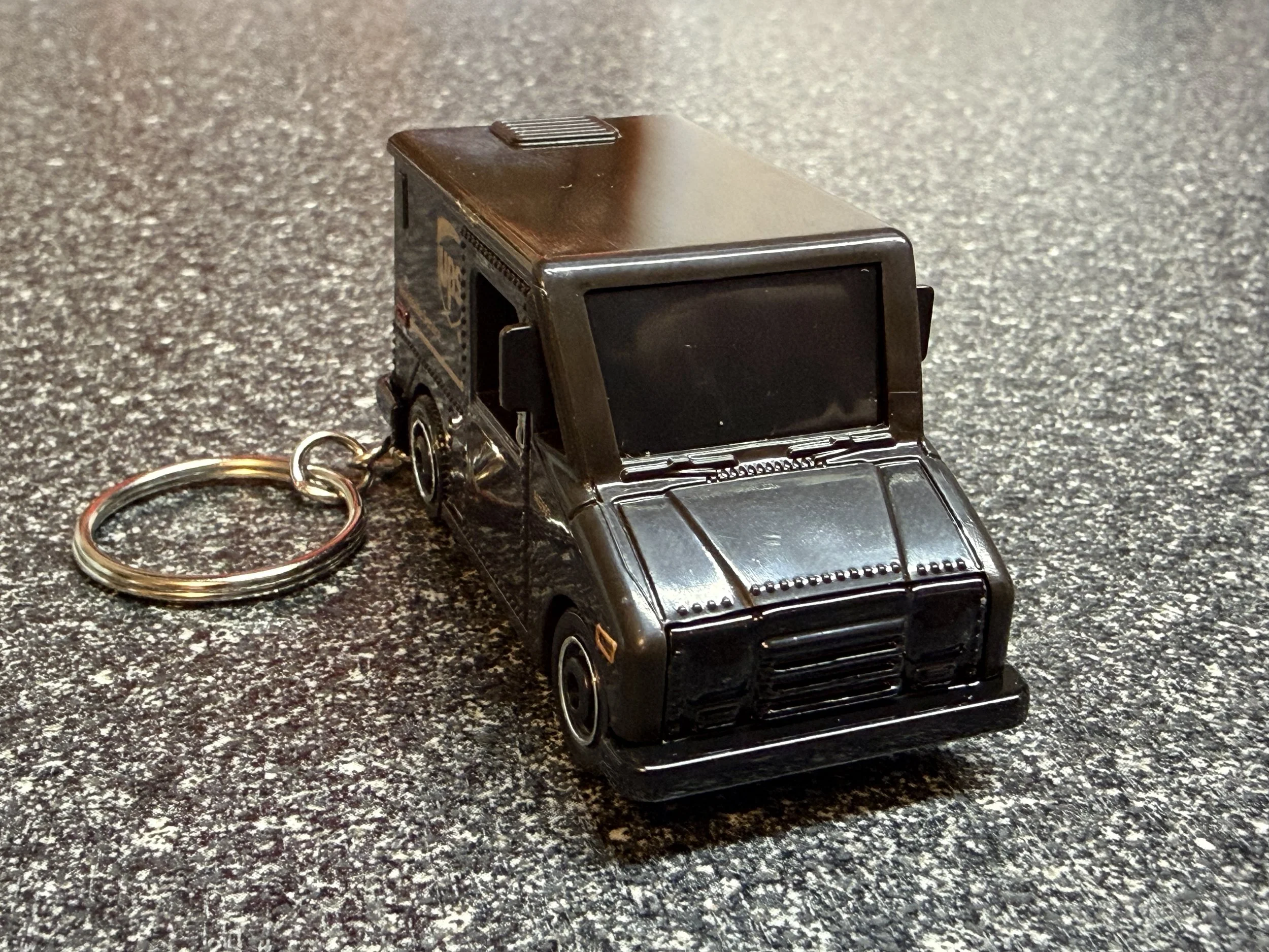 UPS Delivery Truck Keychain Brown Matchbox Hot Wheels