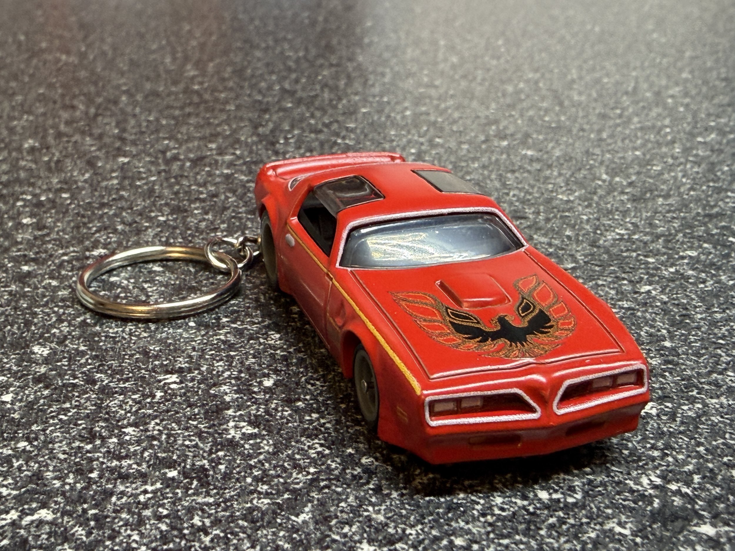 1977 Pontiac Firebird T/A Keychain TransAm Buccaneer Red Hot Wheels Matchbox