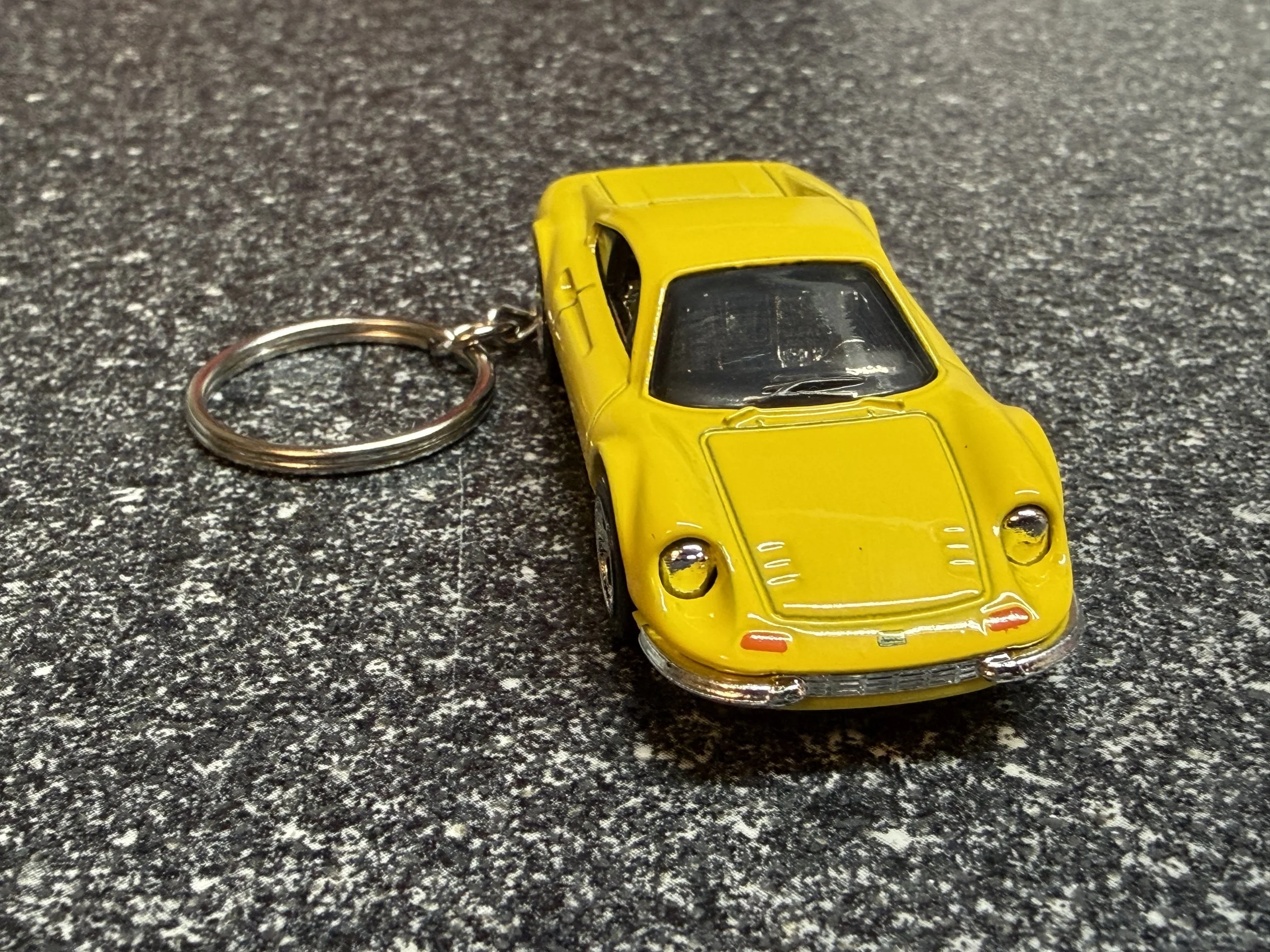 Ferrari DINO 206 GT Keychain Yellow Hot Wheels