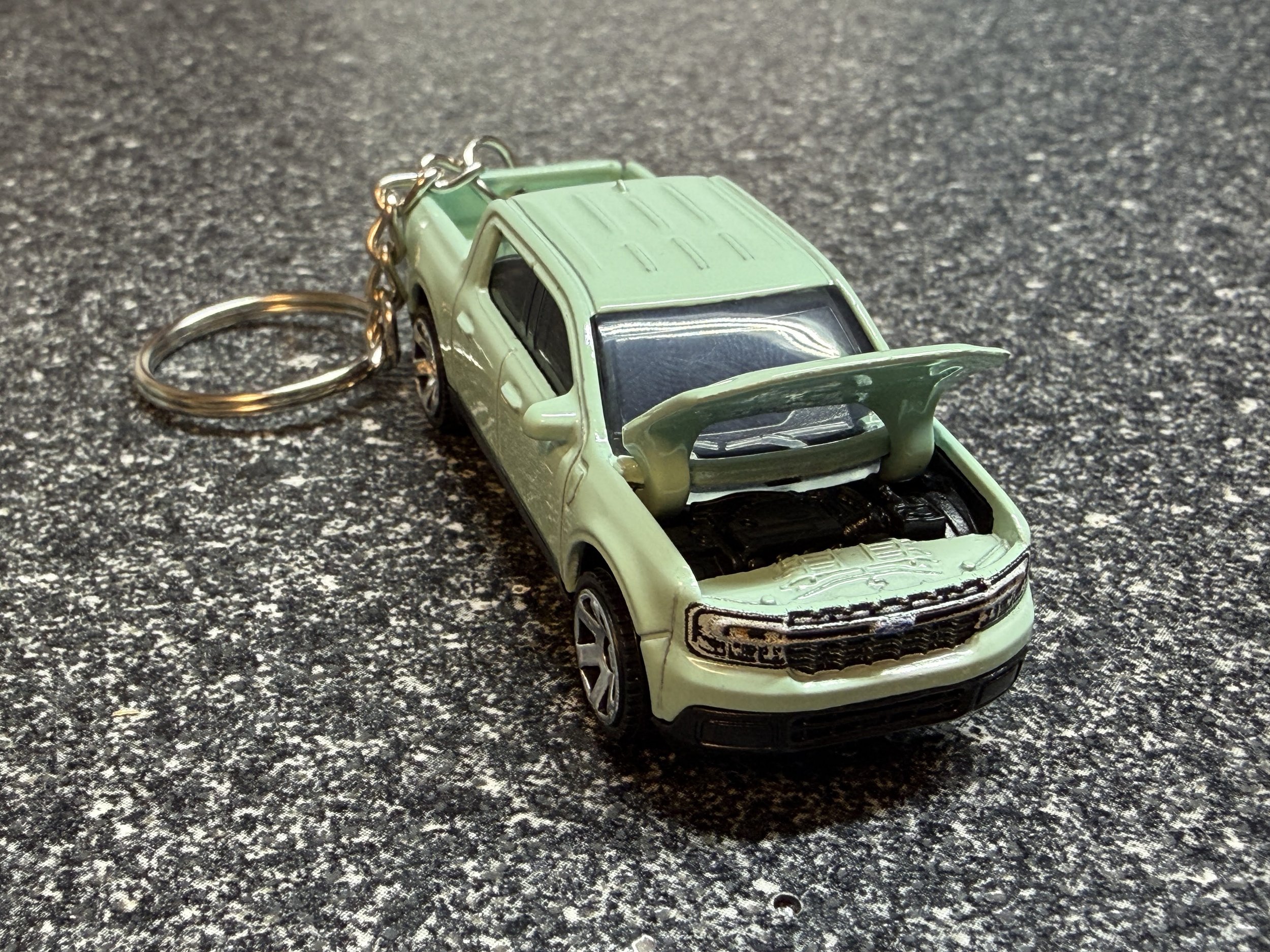 2023 Ford Maverick Truck Keychain Like Cactus Gray Matchbox Hot Wheels