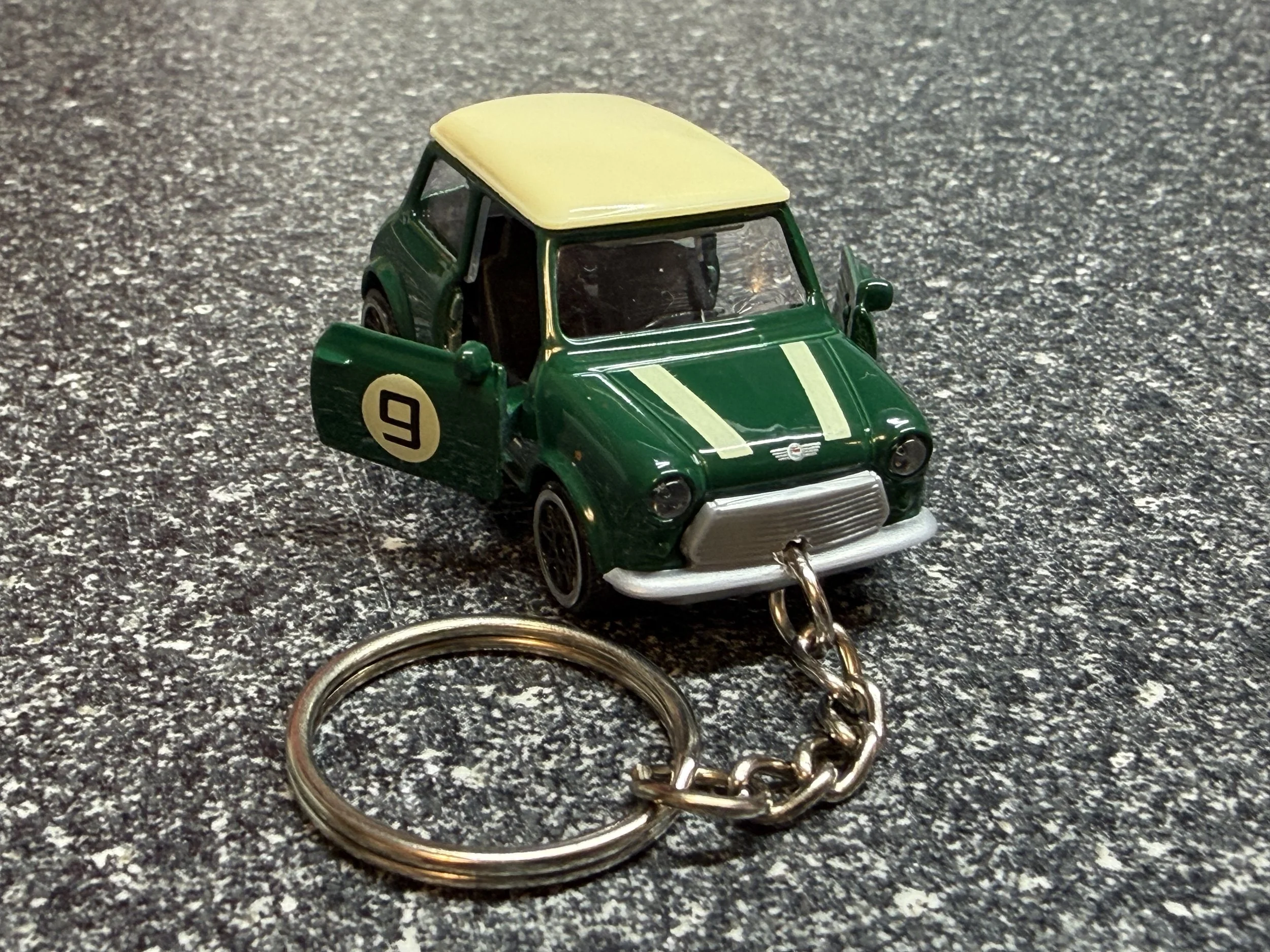 Austin Mini Cooper Keychain Green Hot Wheels Matchbox 1964