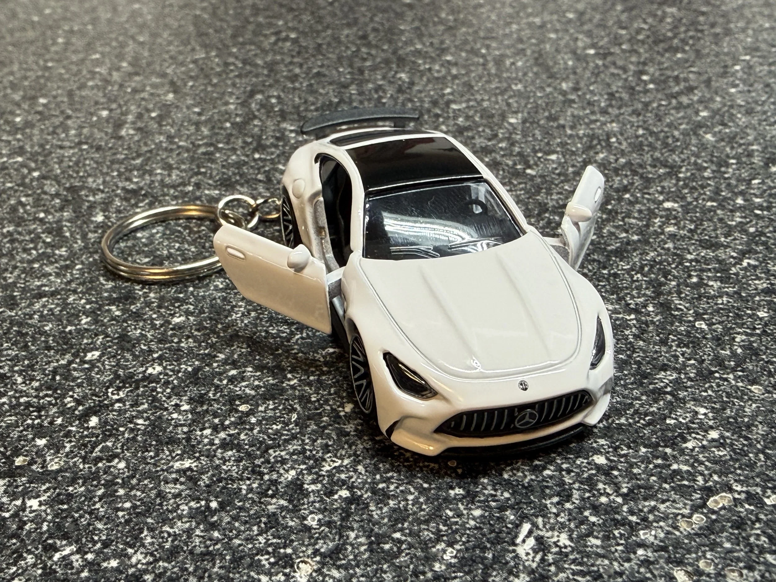 Mercedes Benz AMG GT 63 Keychain White Hot Wheels Matchbox GT63