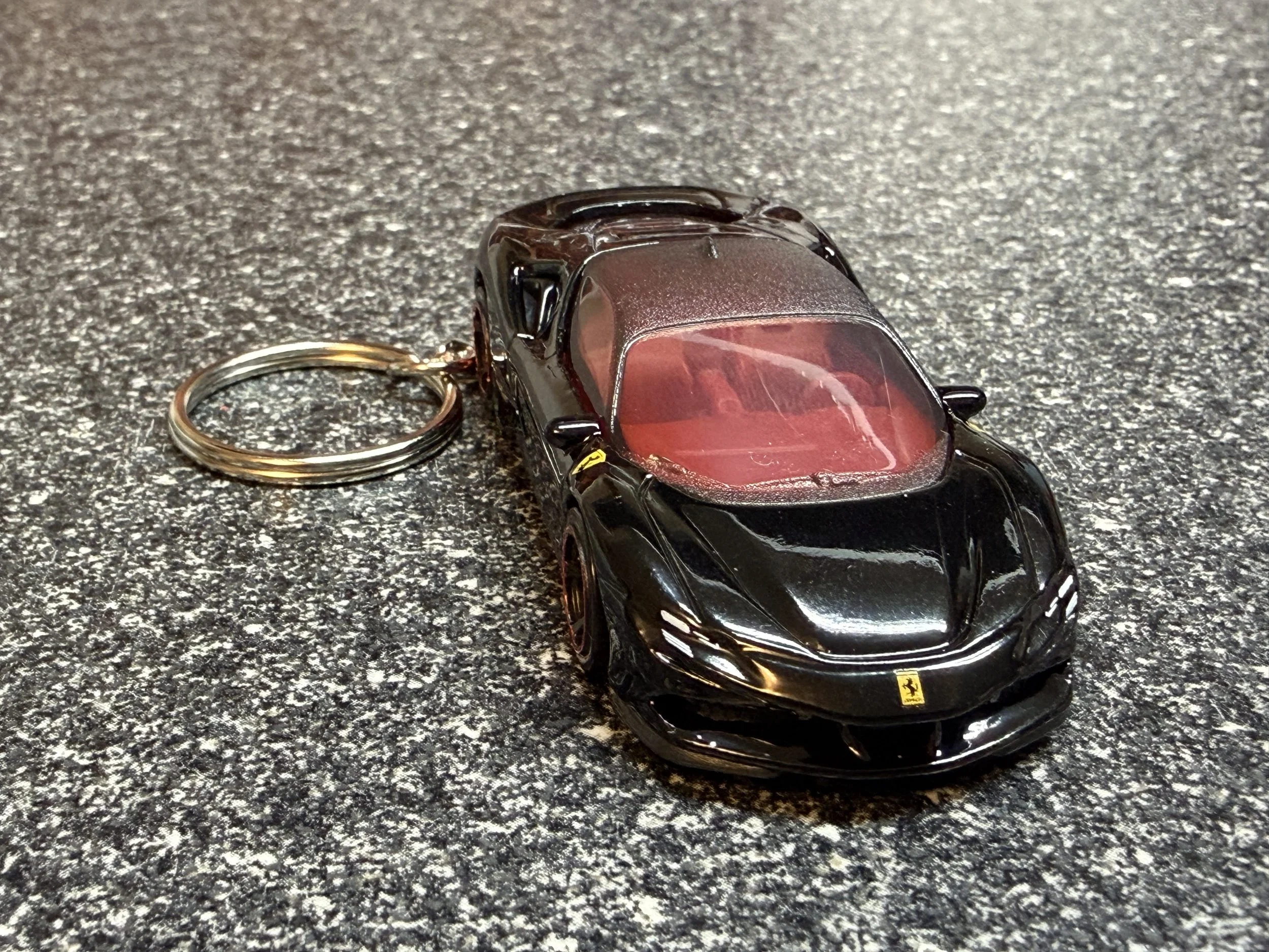 Ferrari SF90 Stradale Keychain Black Hot Wheels