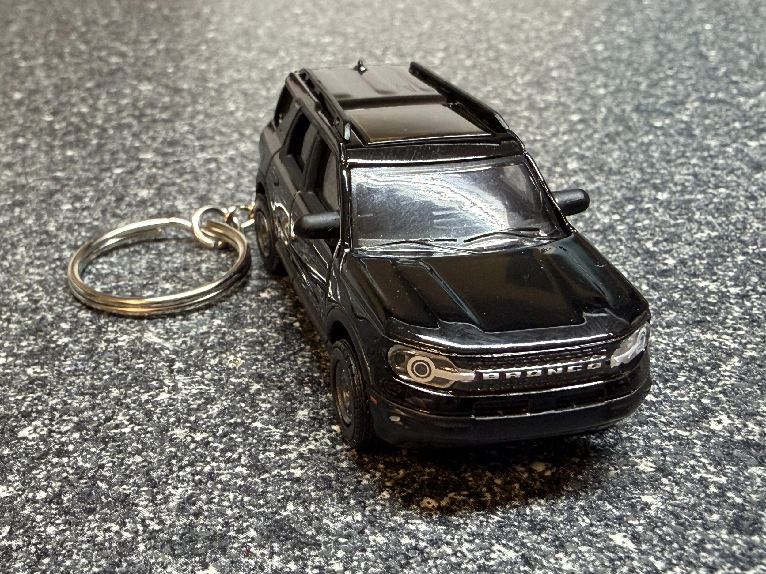 Bronco Sport Keychain Black Badlands Matchbox Hot Wheels